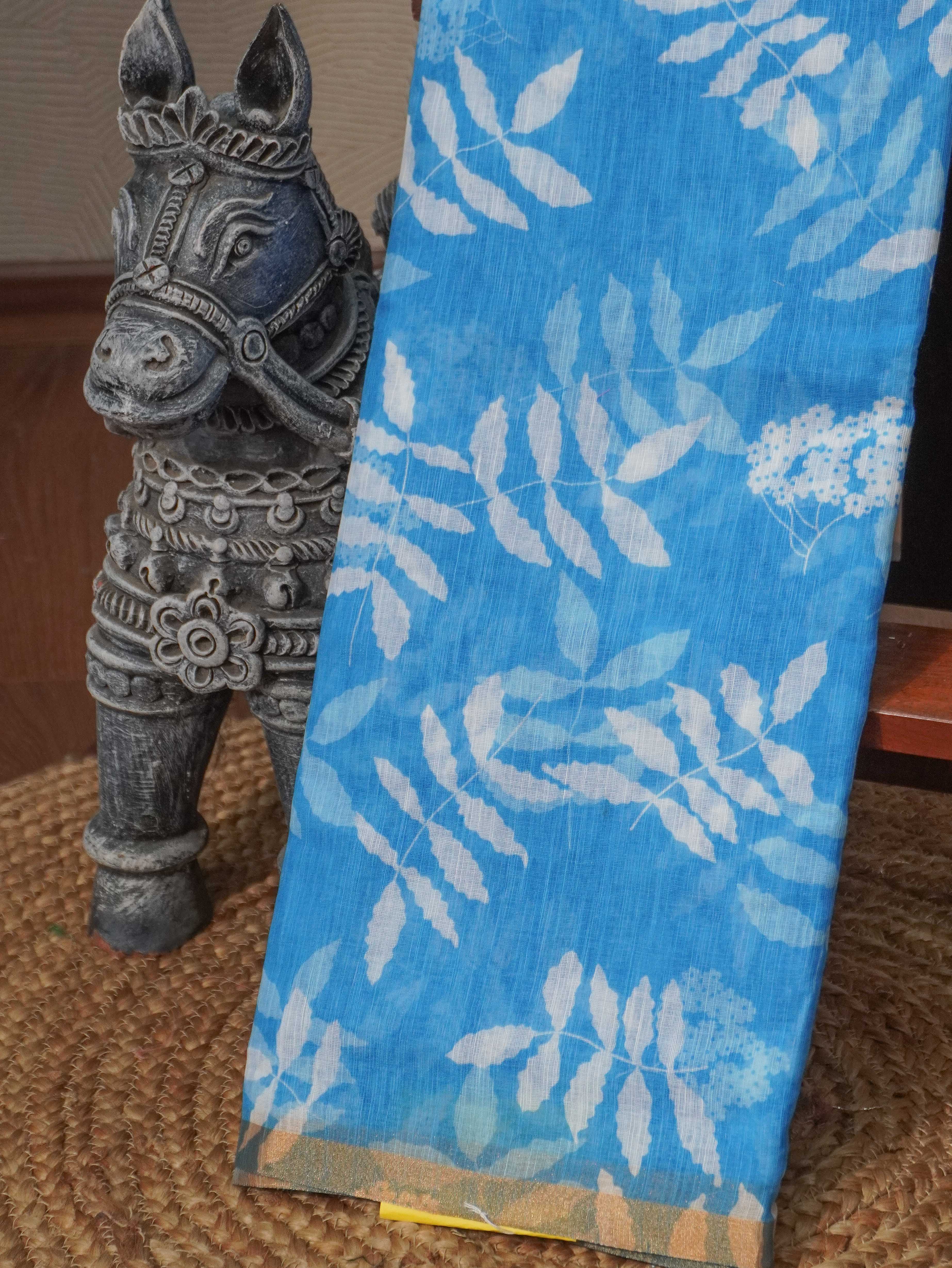 Linen Cotton Saree | TTDS3275
