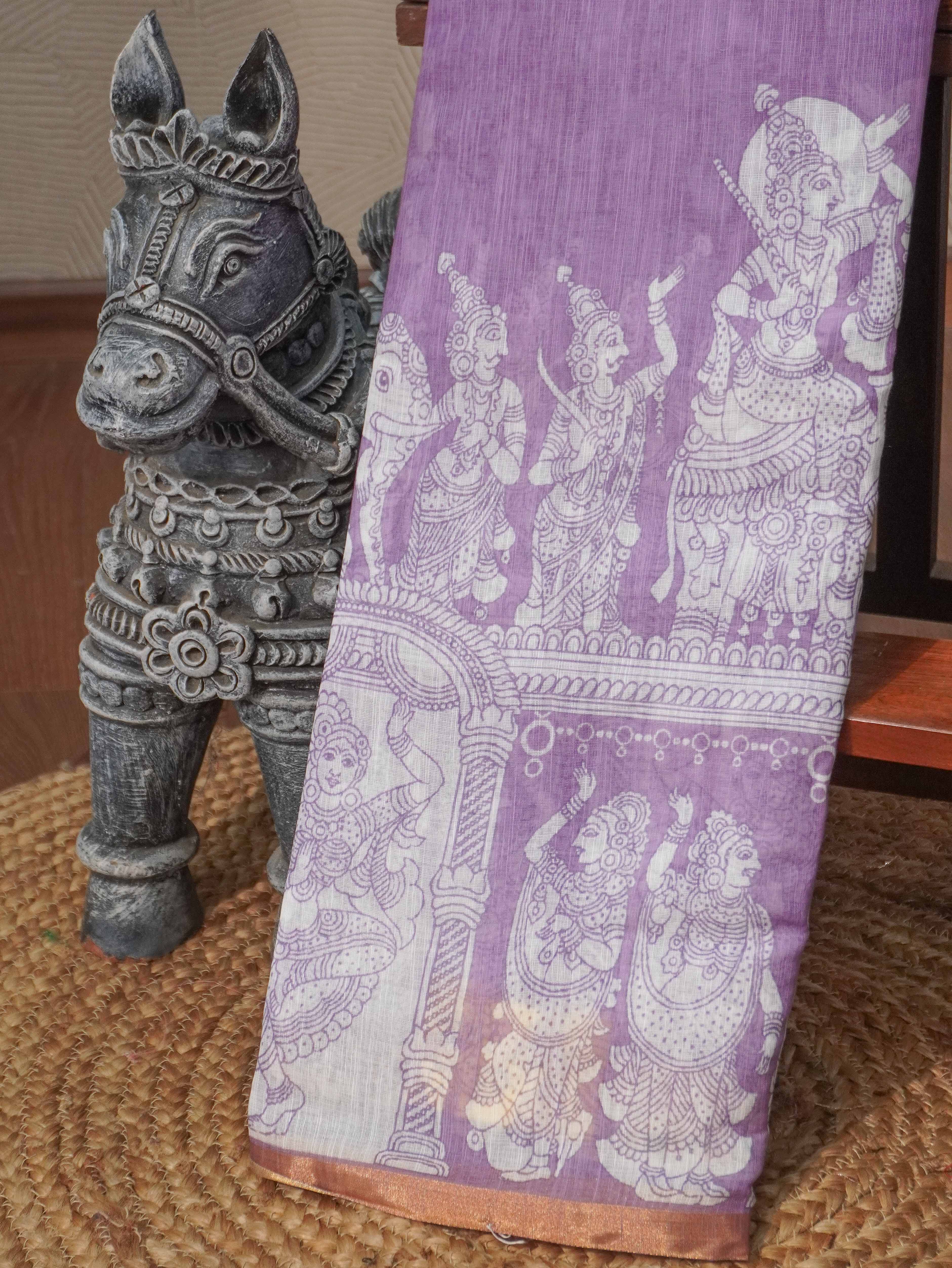 Linen Cotton Saree | TTDS3276