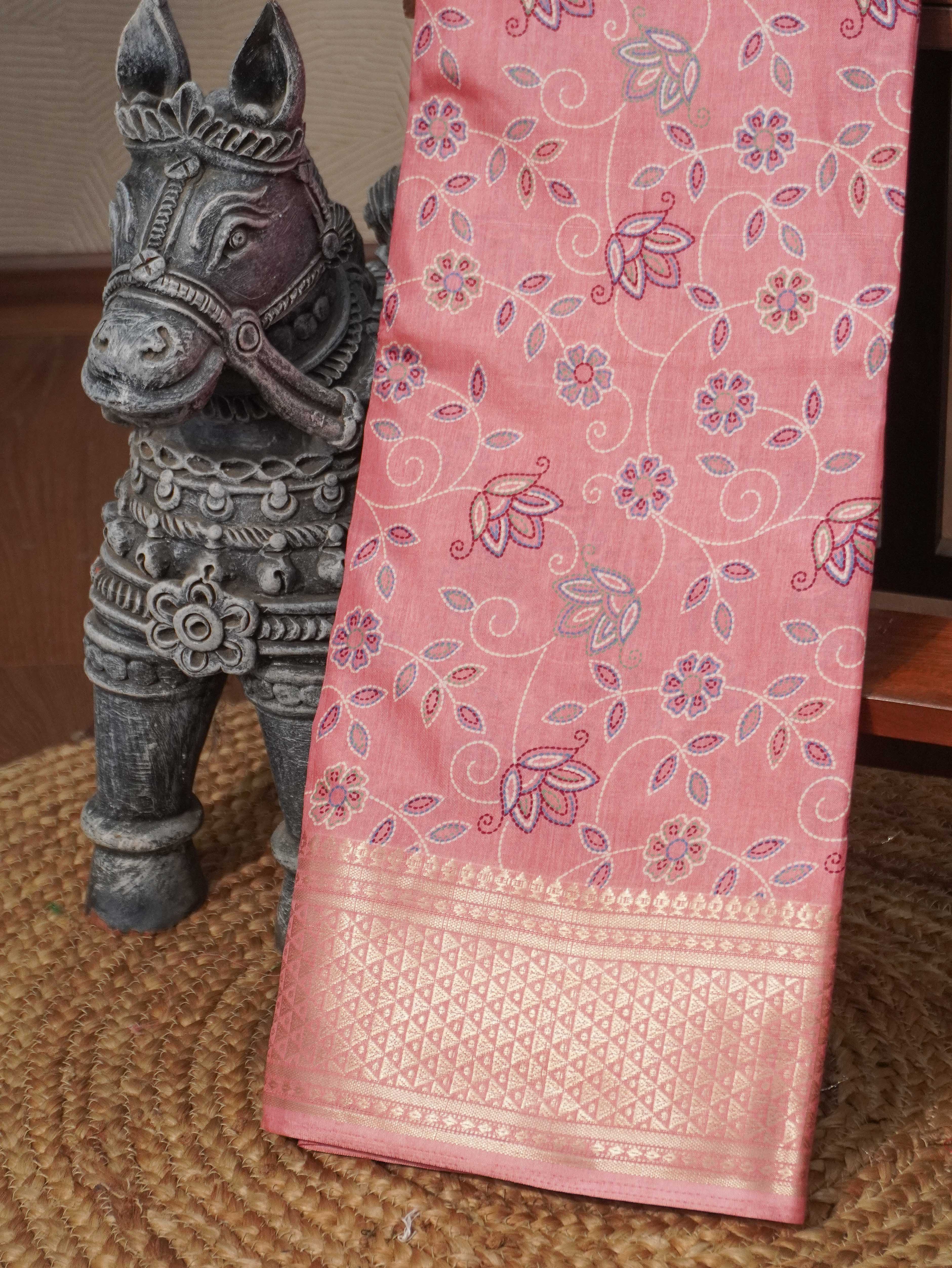 Printed Dola Saree | TTDS3259