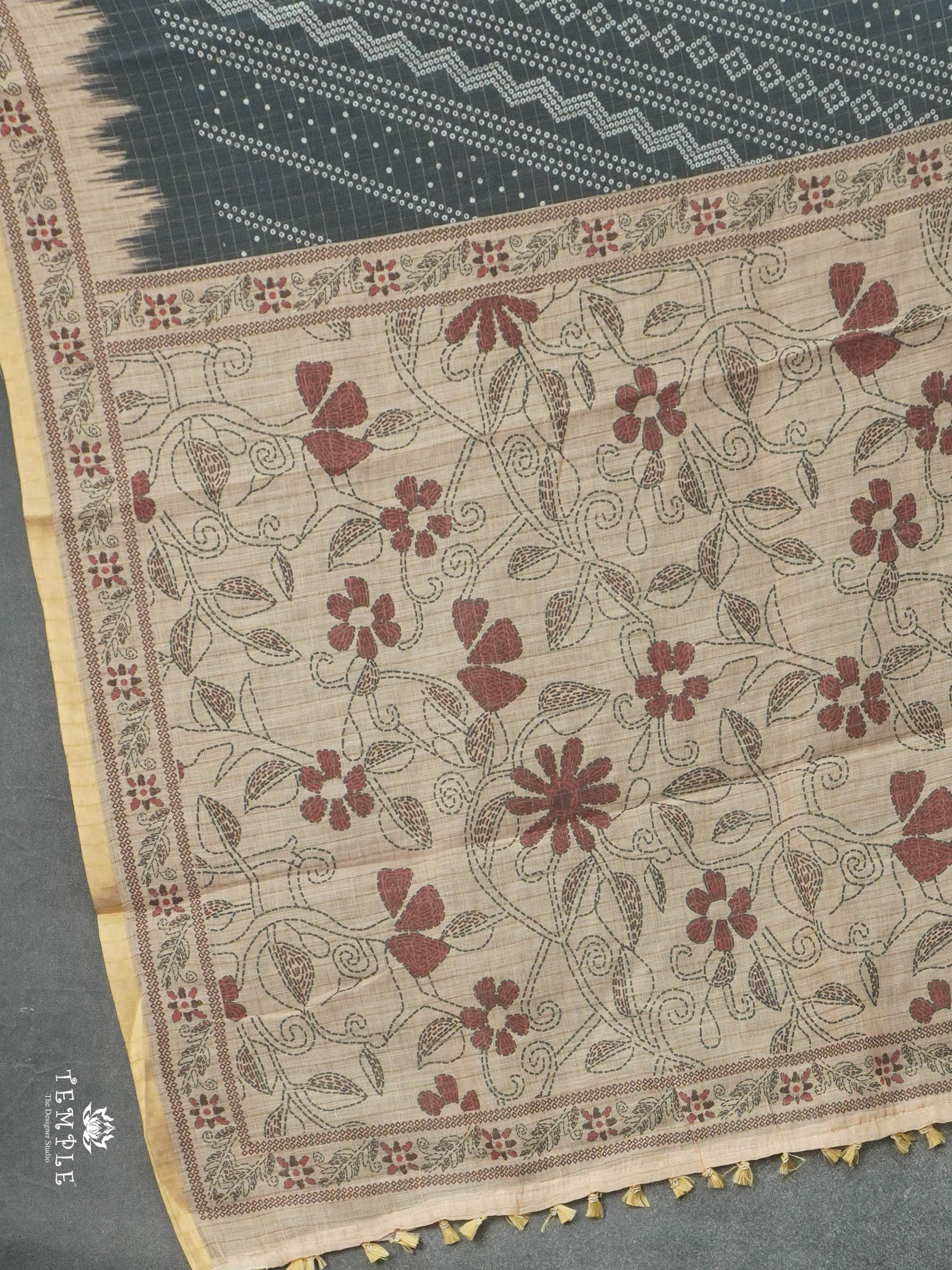 Linen Cotton Saree | TTDS2845