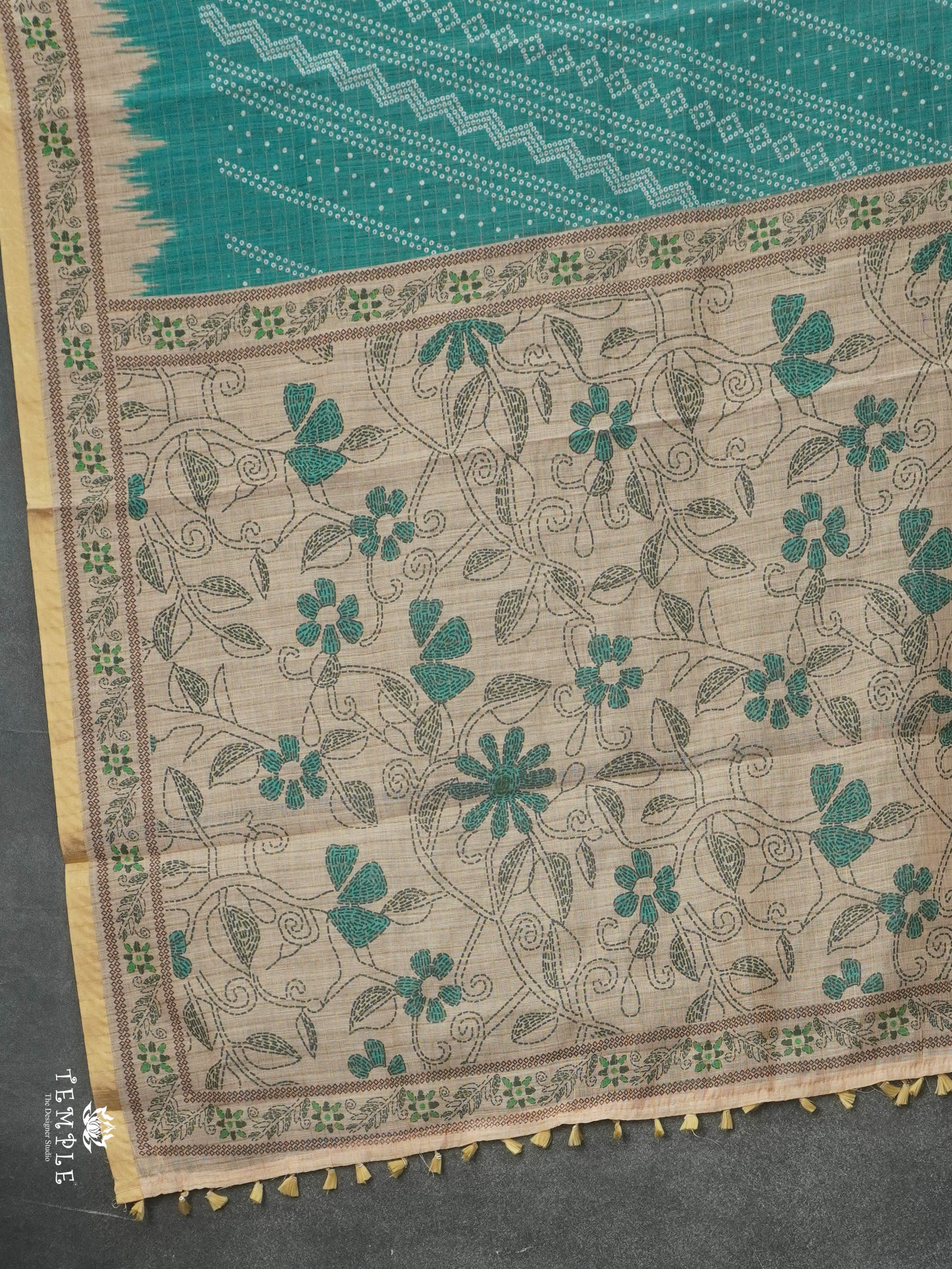 Linen Cotton Saree | TTDS2845