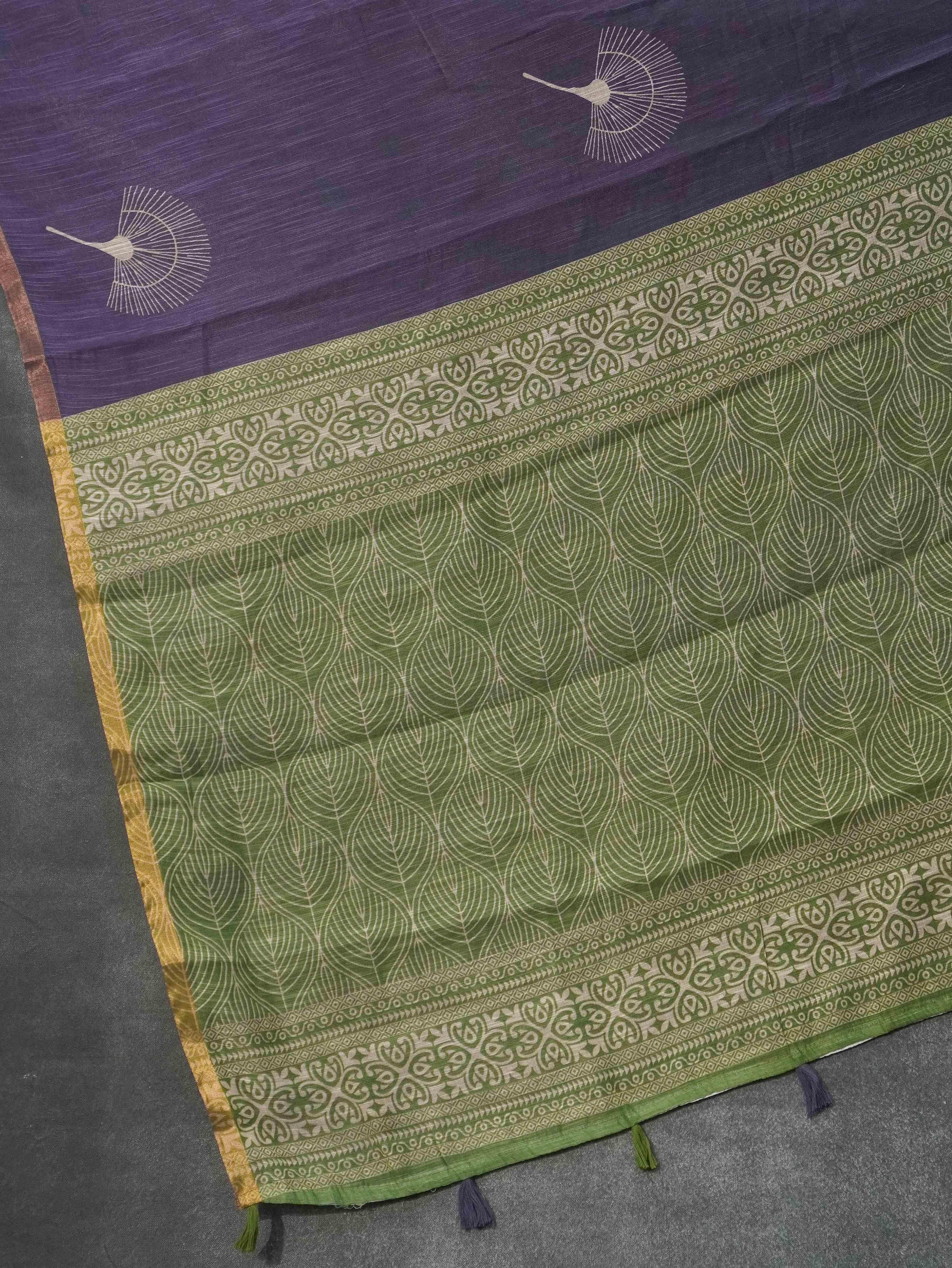 Linen Cotton Saree | TTDS3257