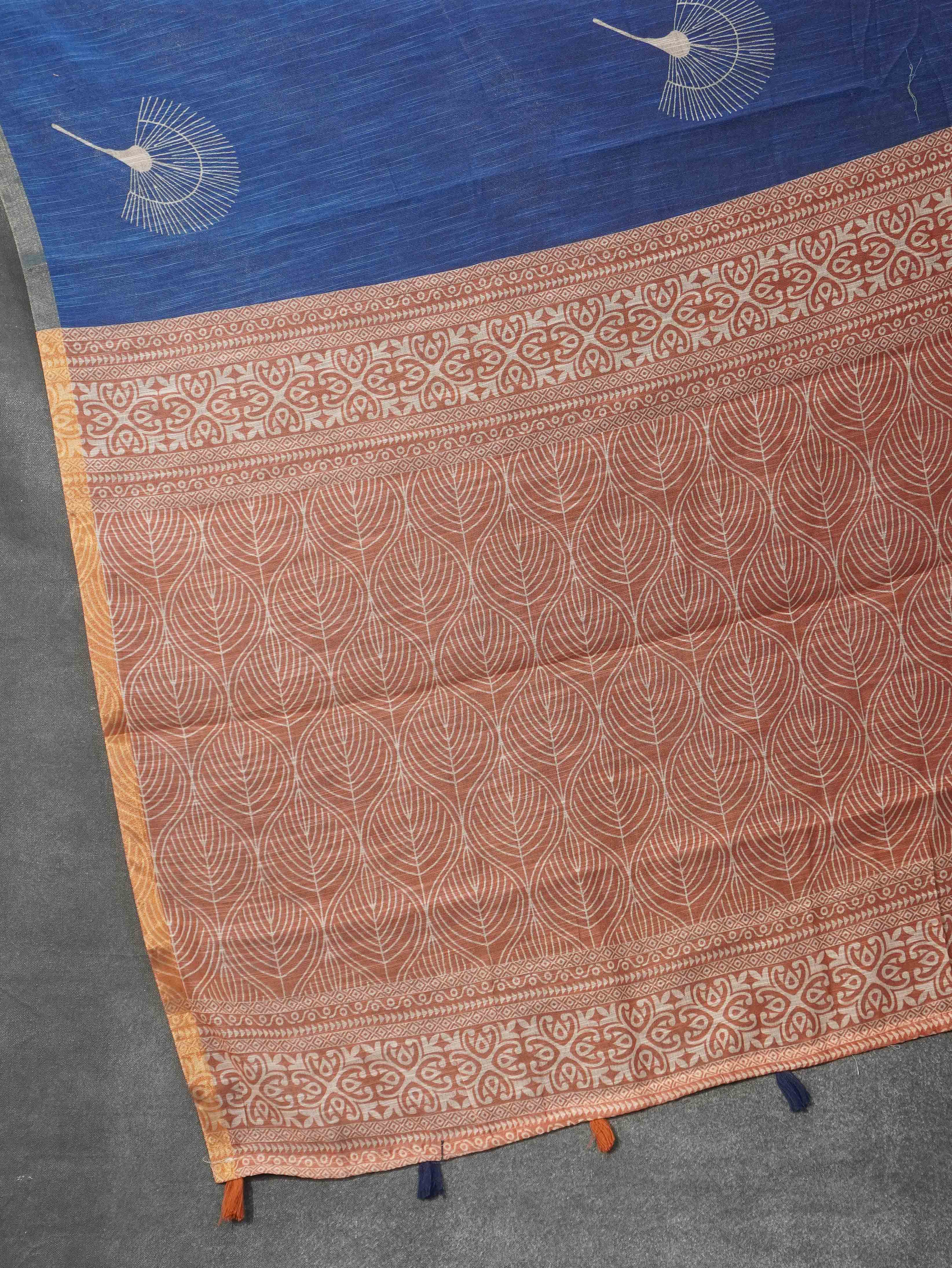 Linen Cotton Saree | TTDS3257