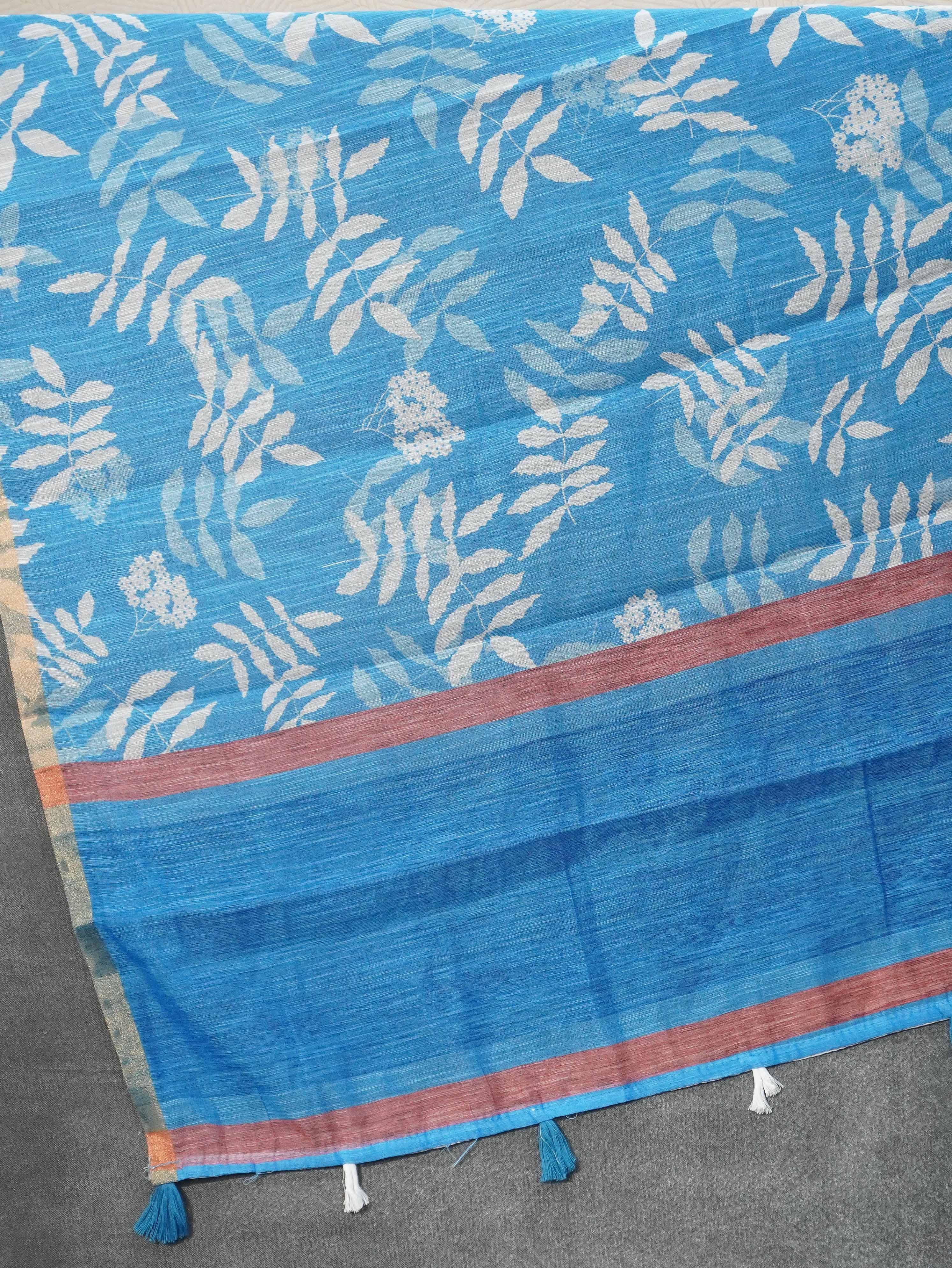 Linen Cotton Saree | TTDS3275