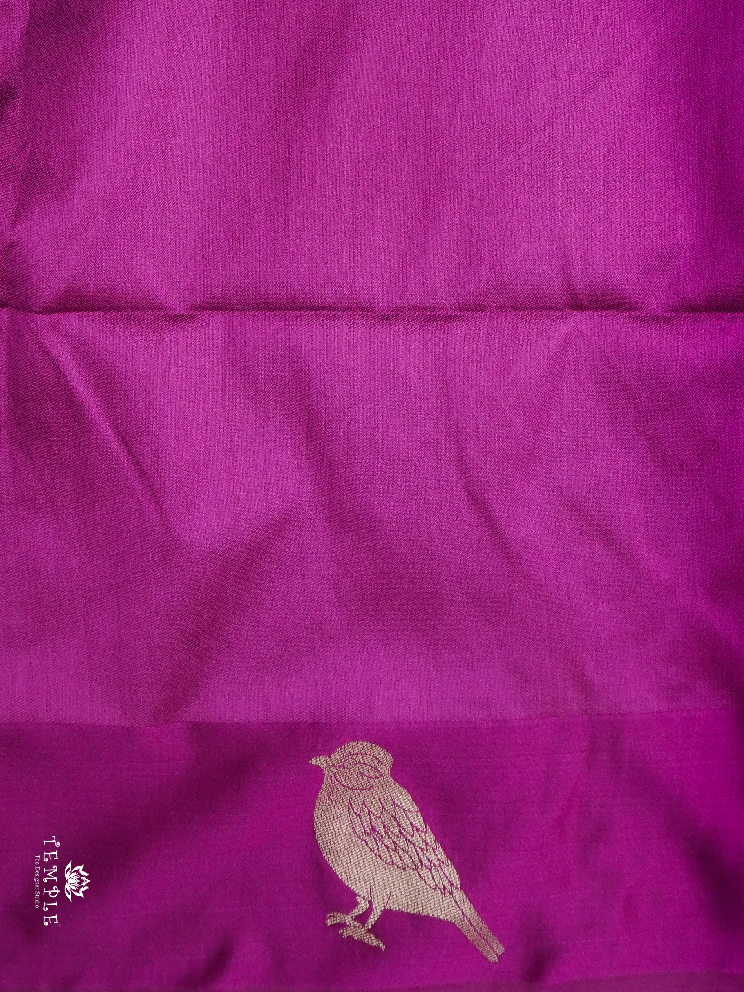 Mulberry Silk Saree With Sparrow Motifs | TTDS1860 | PRE BOOKING