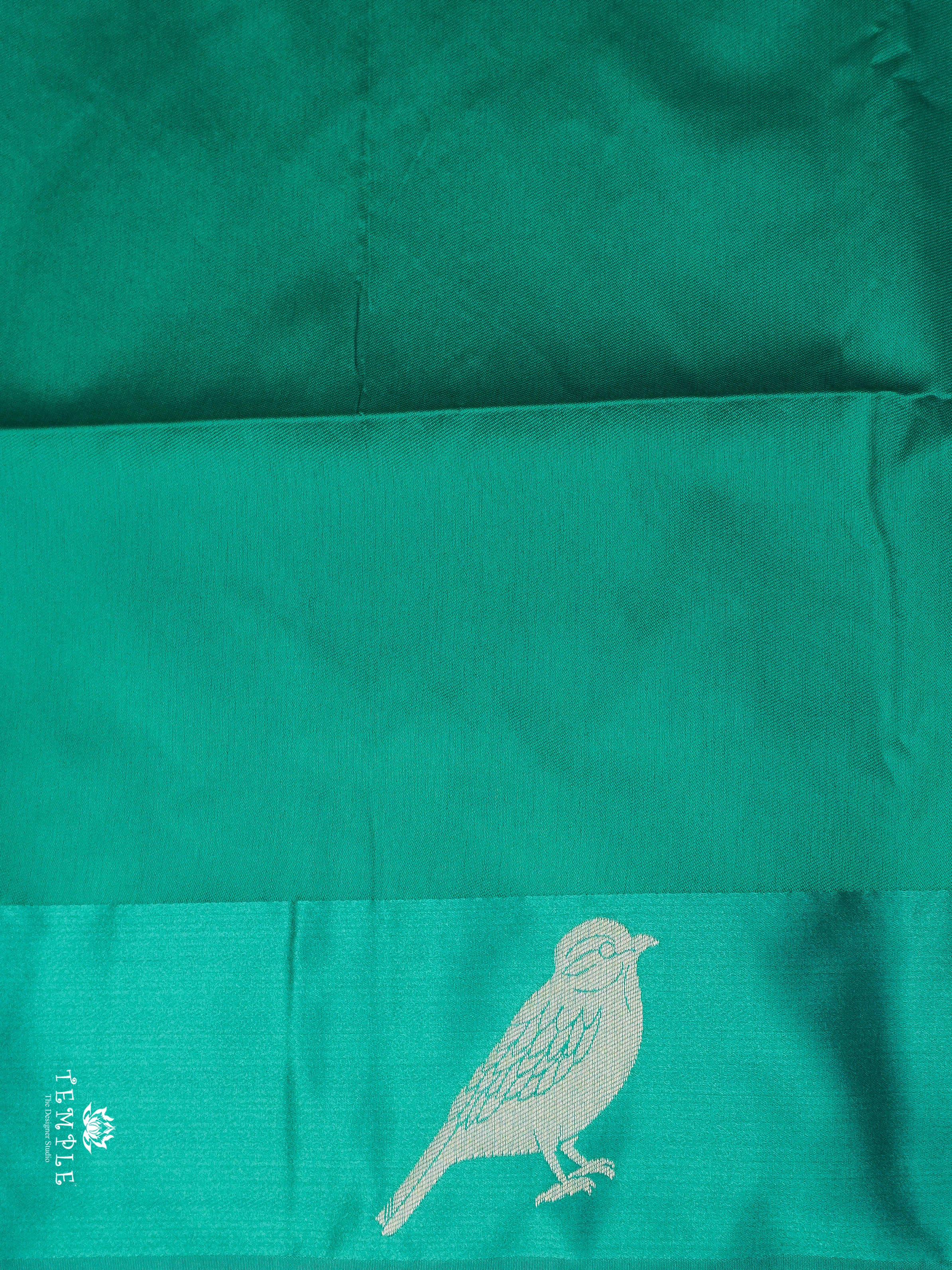 Mulberry Silk Saree With Sparrow Motifs | TTDS1860 | PRE BOOKING