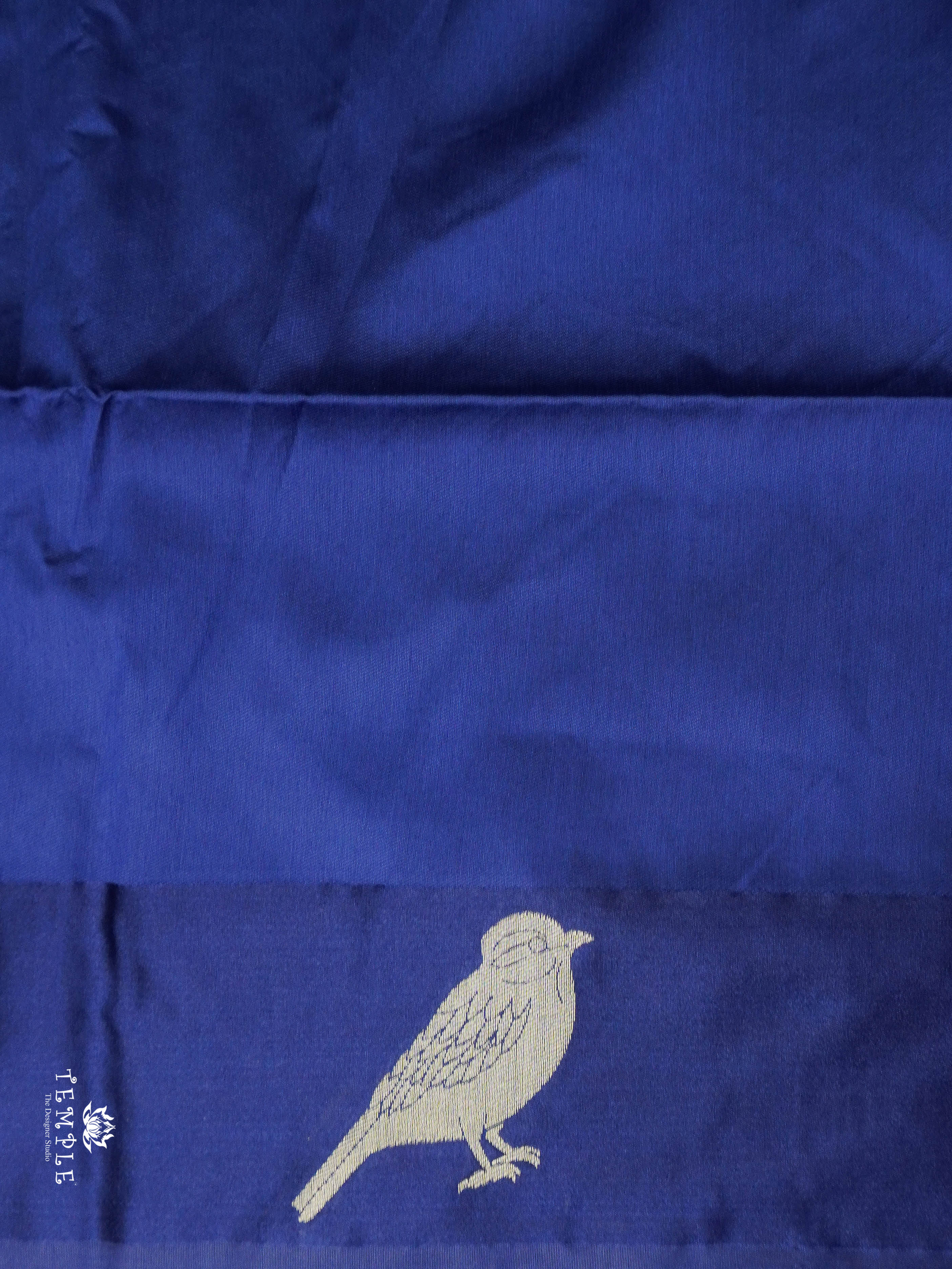 Mulberry Silk Saree With Sparrow Motifs | TTDS1860 | PRE BOOKING