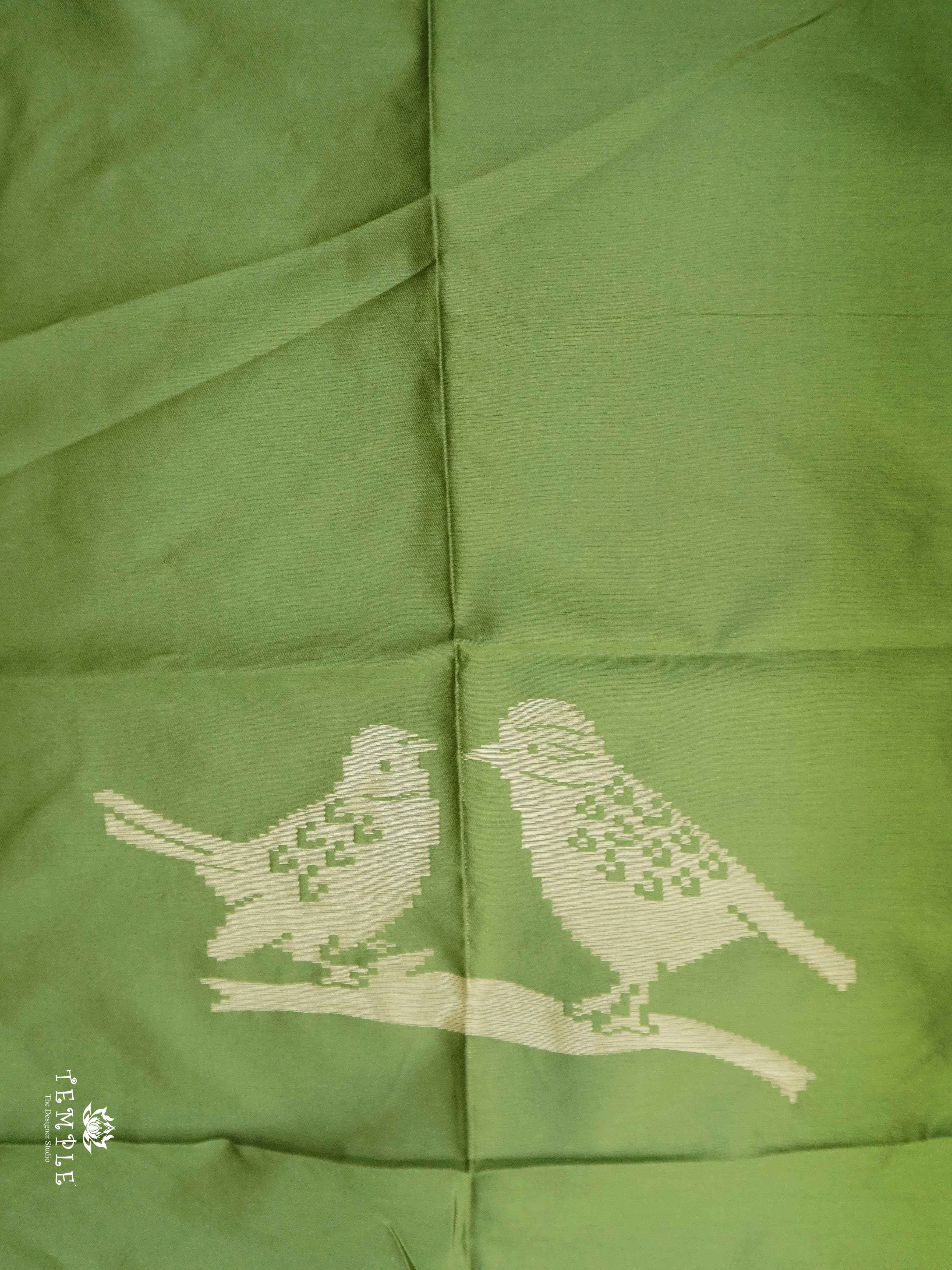 Mulberry Silk Saree With Sparrow Motifs | TTDS1860 | PRE BOOKING