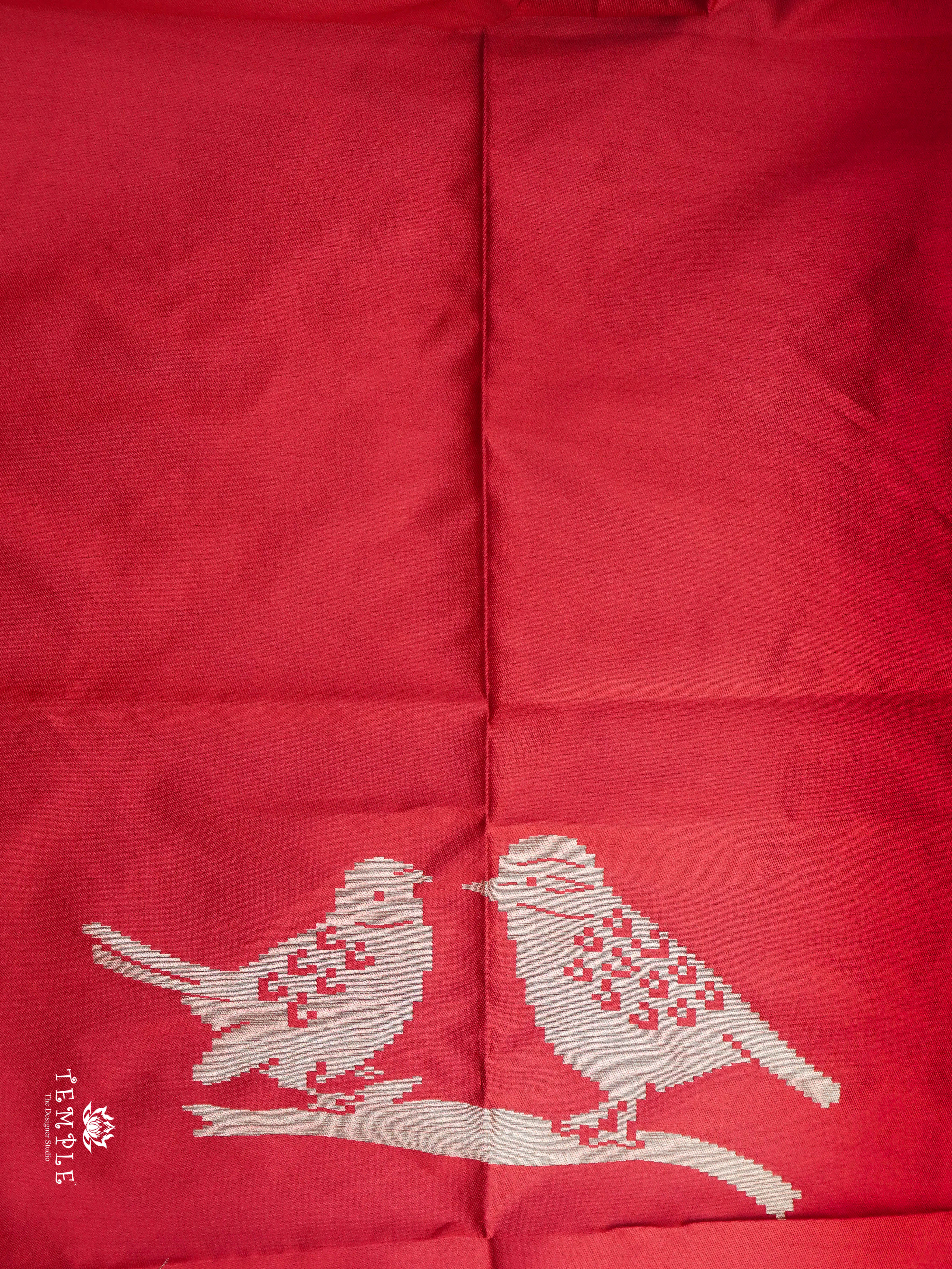 Mulberry Silk Saree With Sparrow Motifs | TTDS1860 | PRE BOOKING