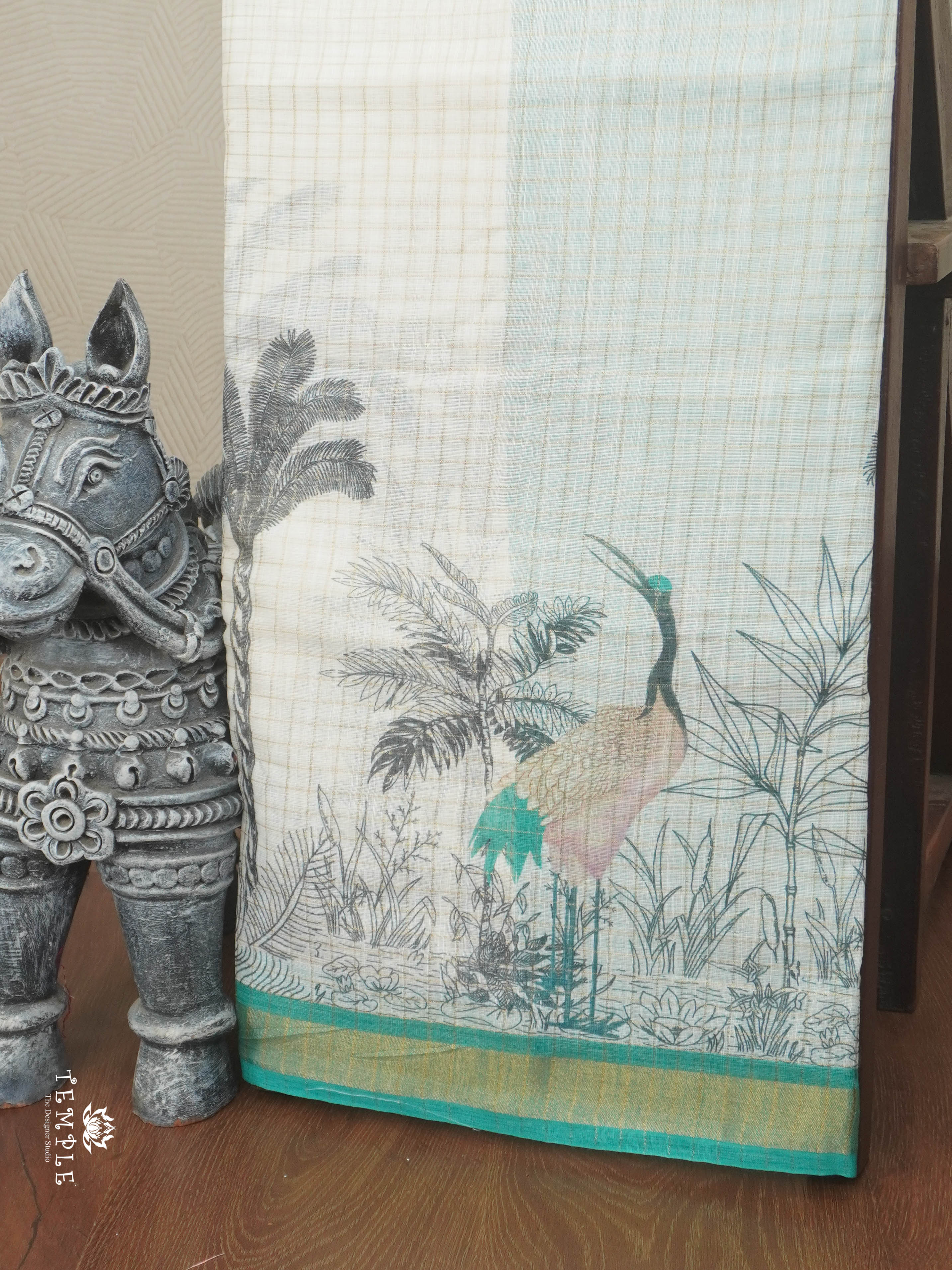 Linen Cotton Saree | TTDS2842