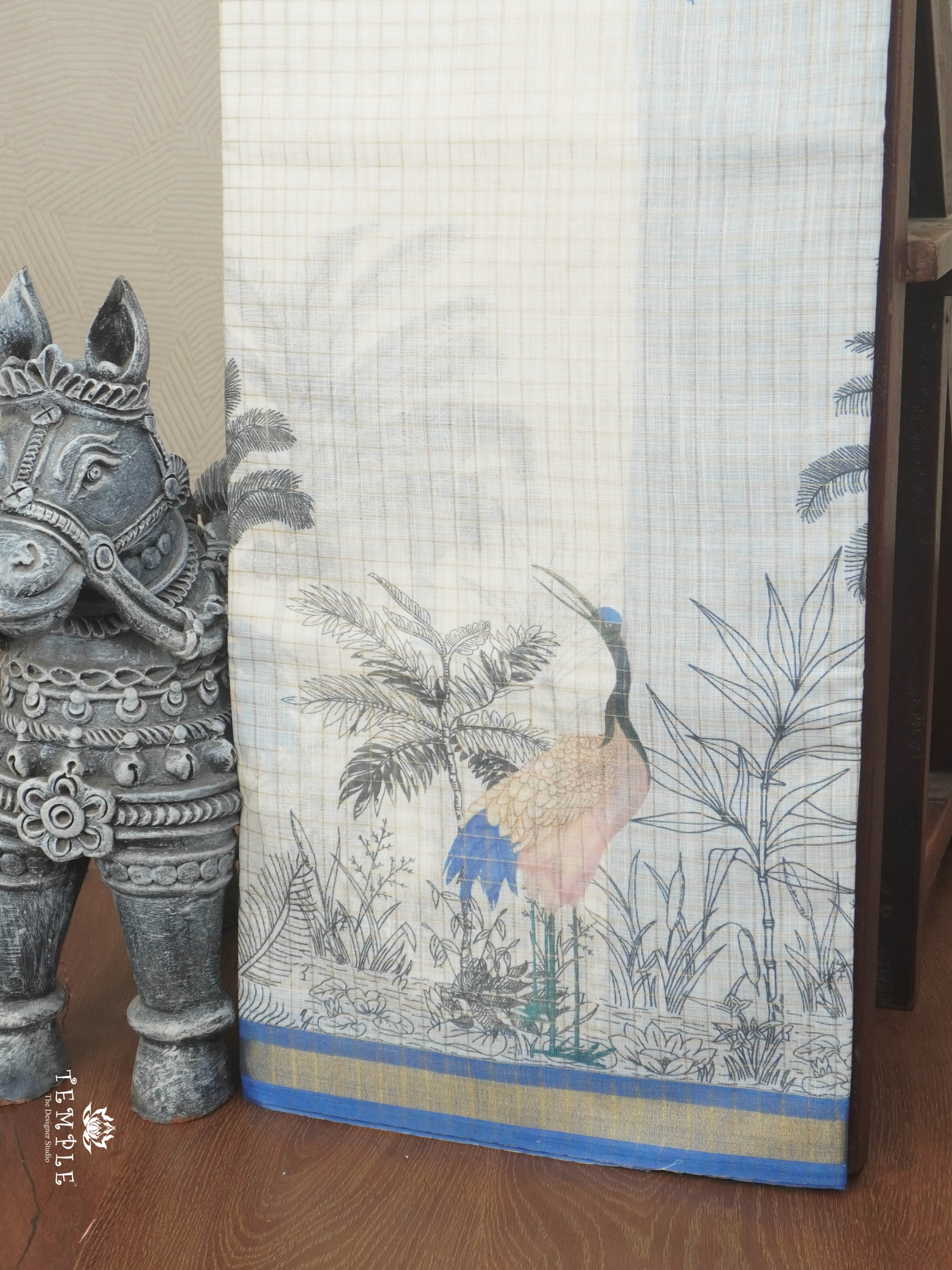 Linen Cotton Saree | TTDS2842