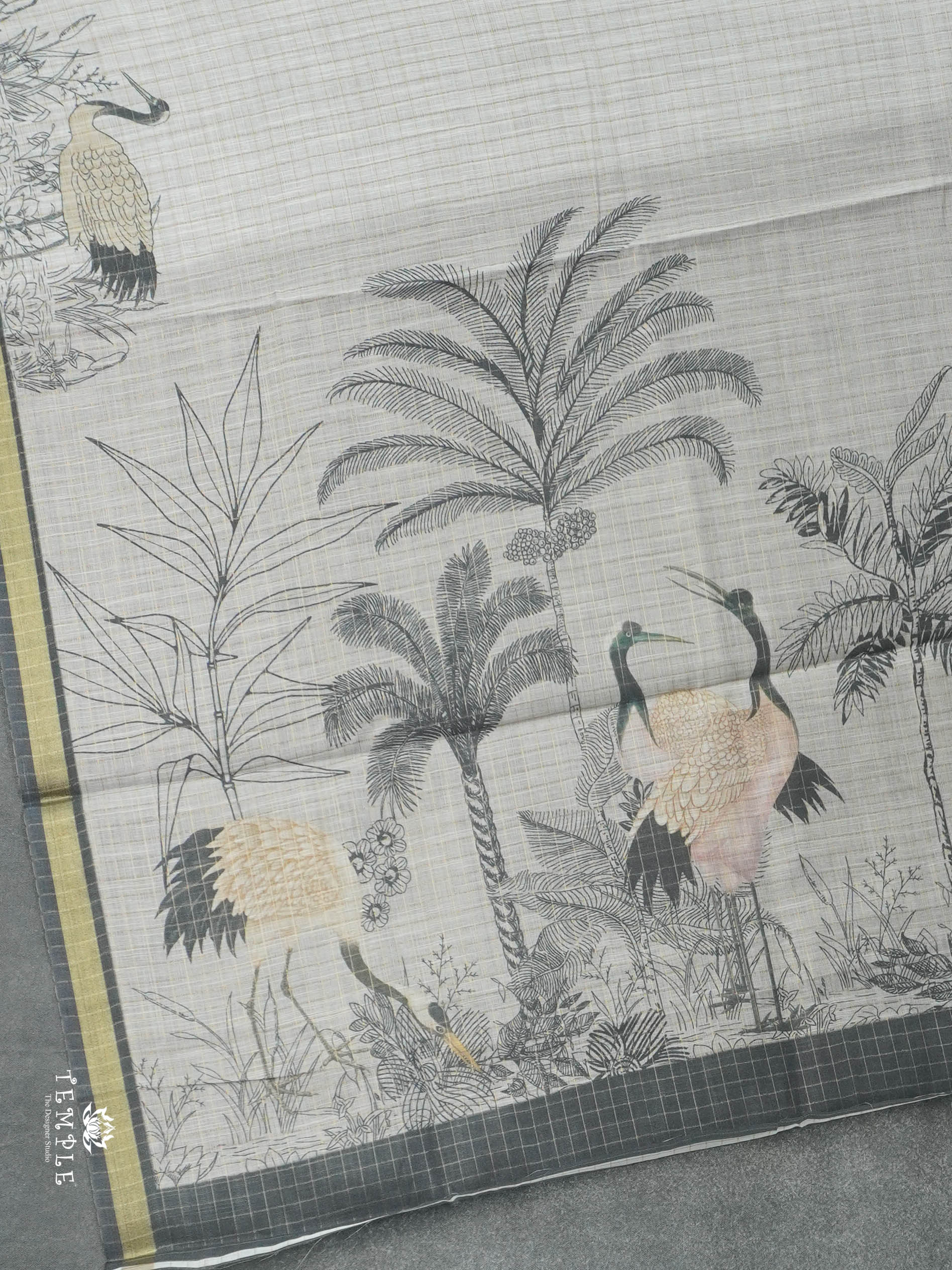 Linen Cotton Saree | TTDS2842