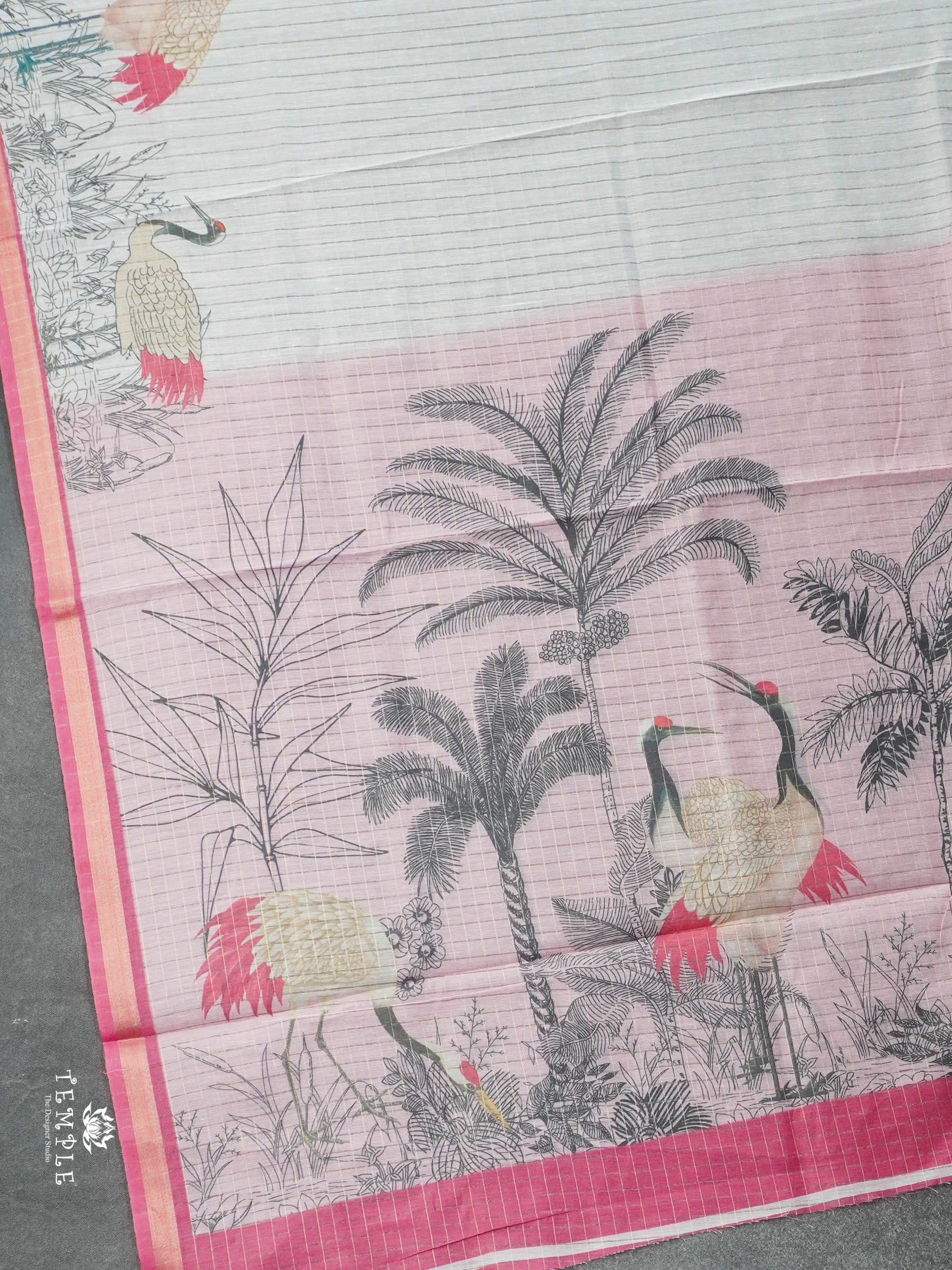 Linen Cotton Saree | TTDS2842