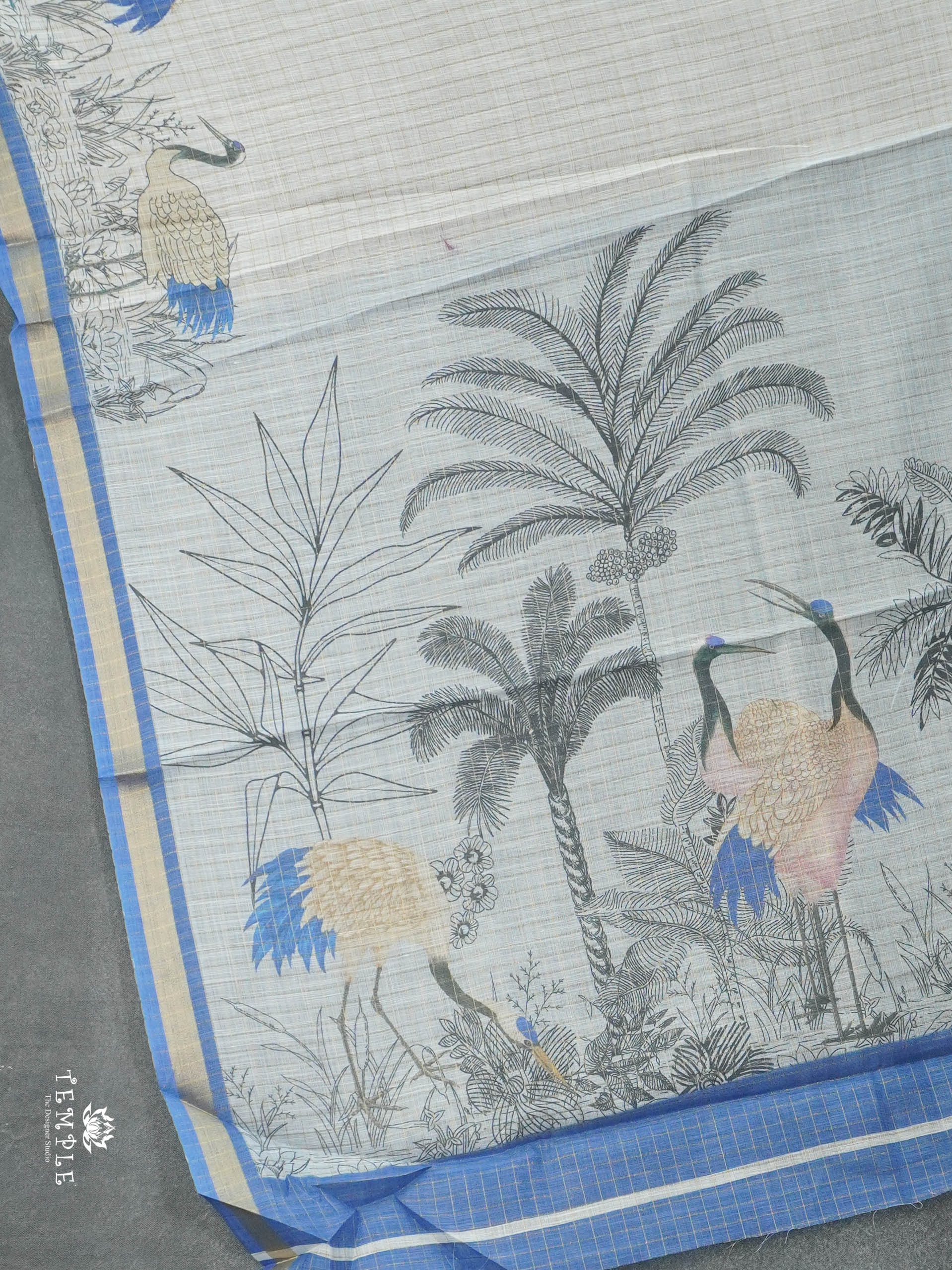 Linen Cotton Saree | TTDS2842
