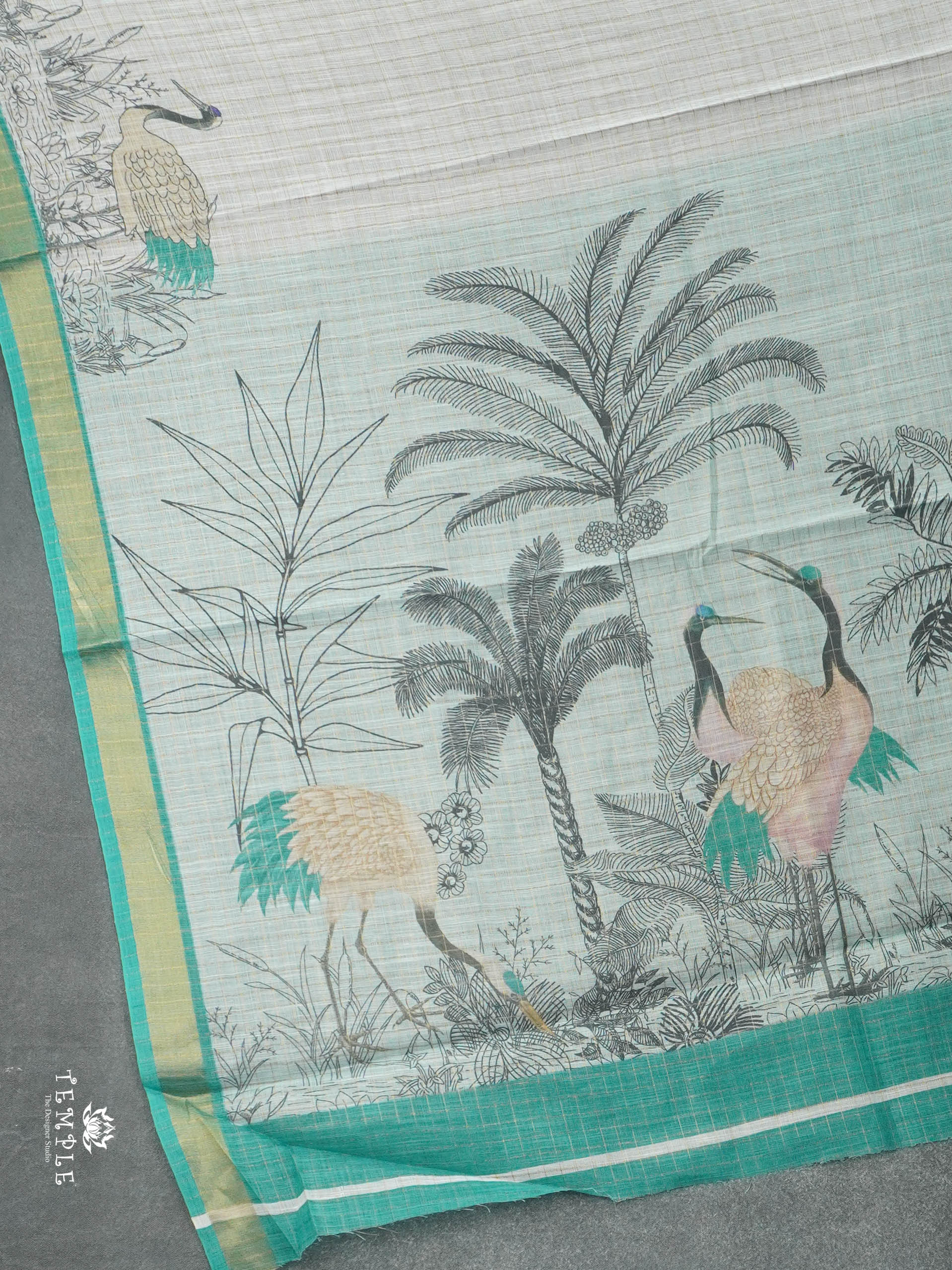 Linen Cotton Saree | TTDS2842