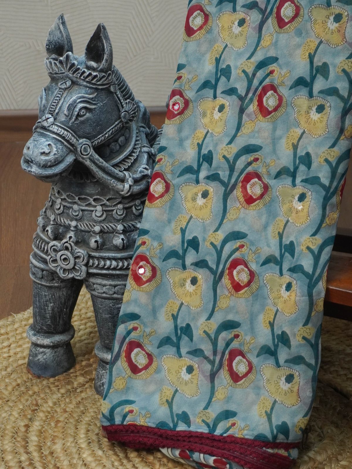 Printed Chiffon Saree | TTDS3579
