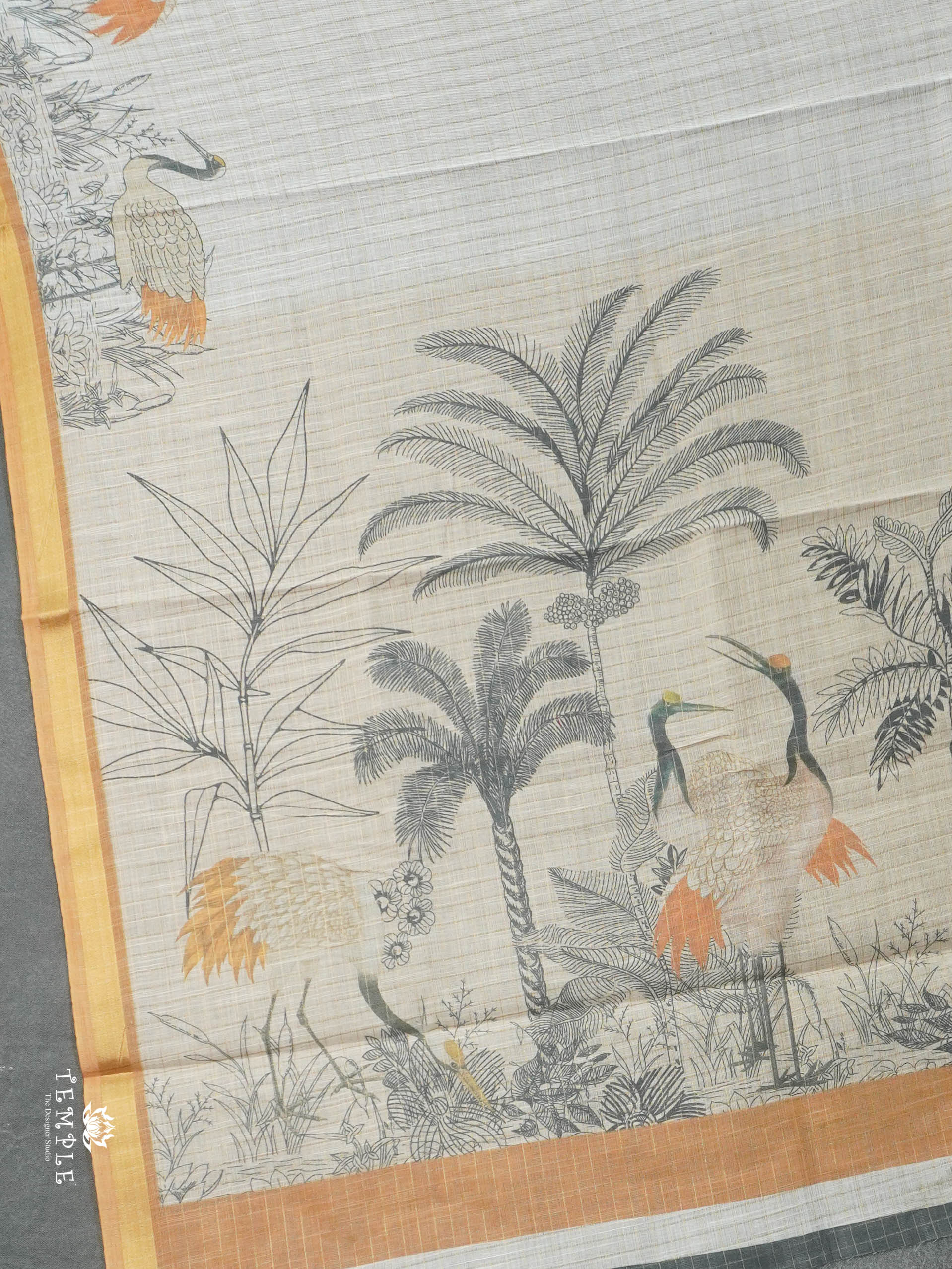 Linen Cotton Saree | TTDS2842