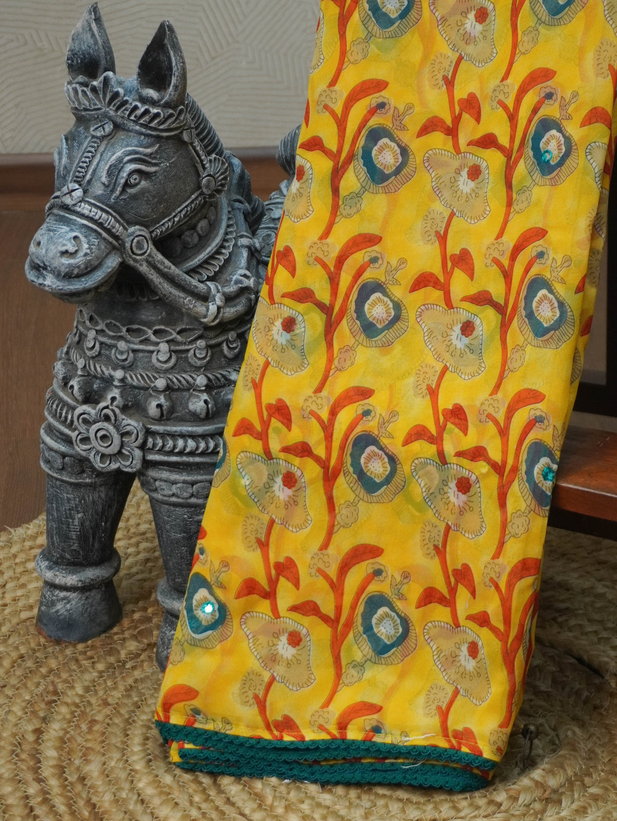 Printed Chiffon Saree | TTDS3579