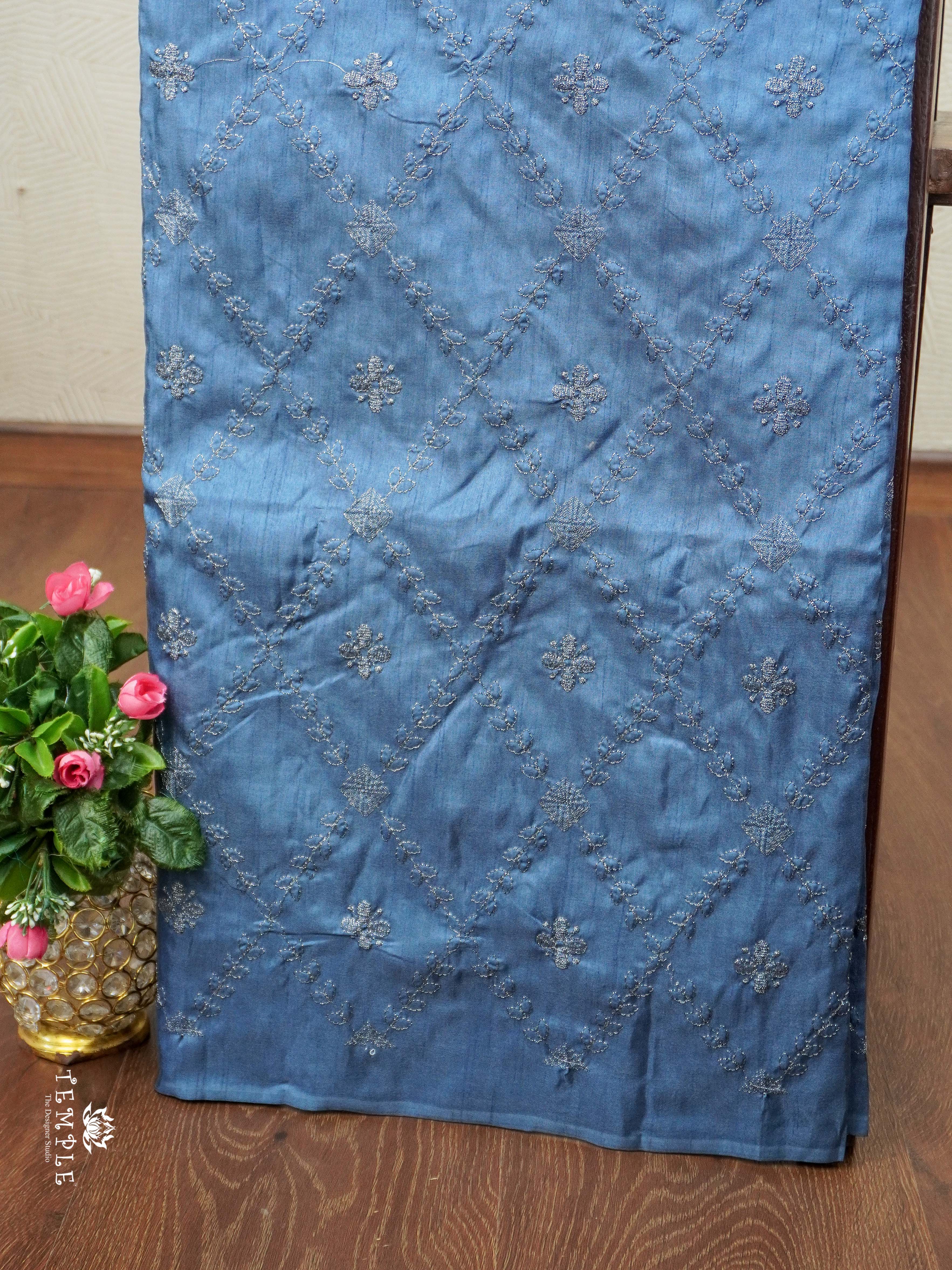 Raw Silk Saree With Zari Work | TTDS2357