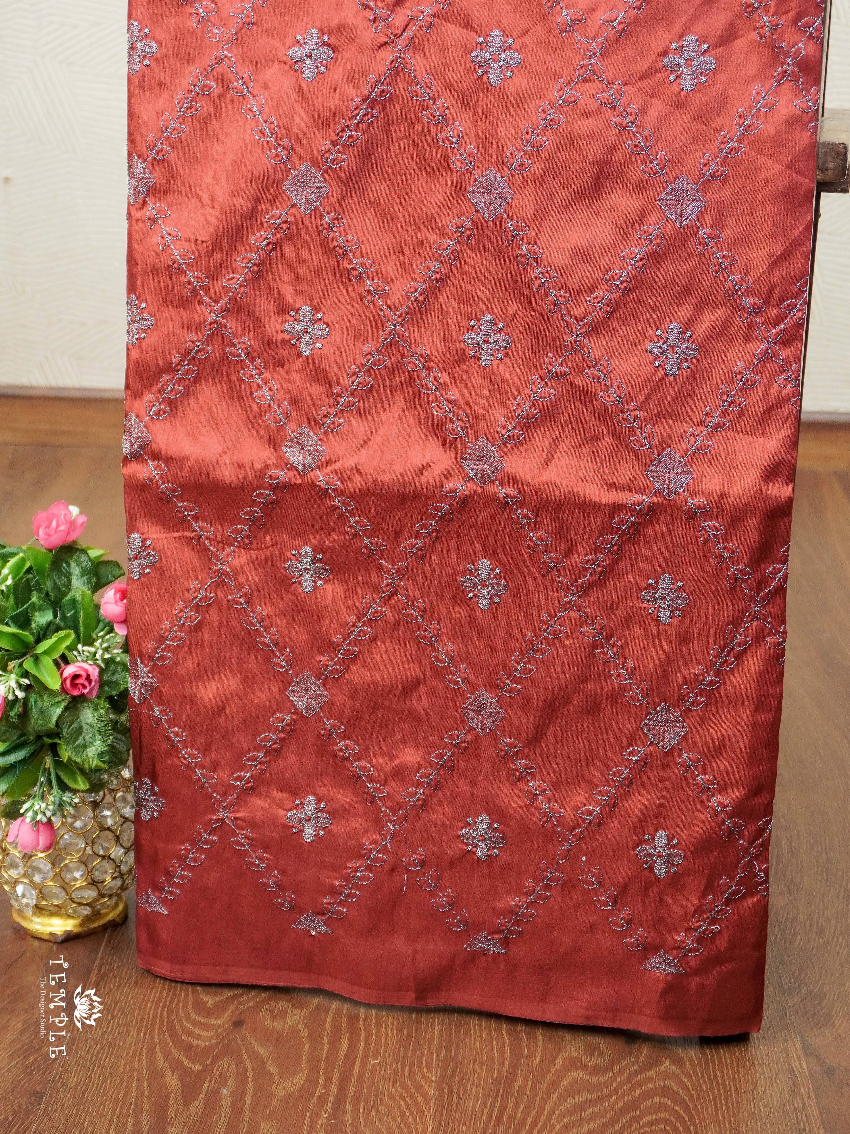 Raw Silk Saree With Zari Work | TTDS2357