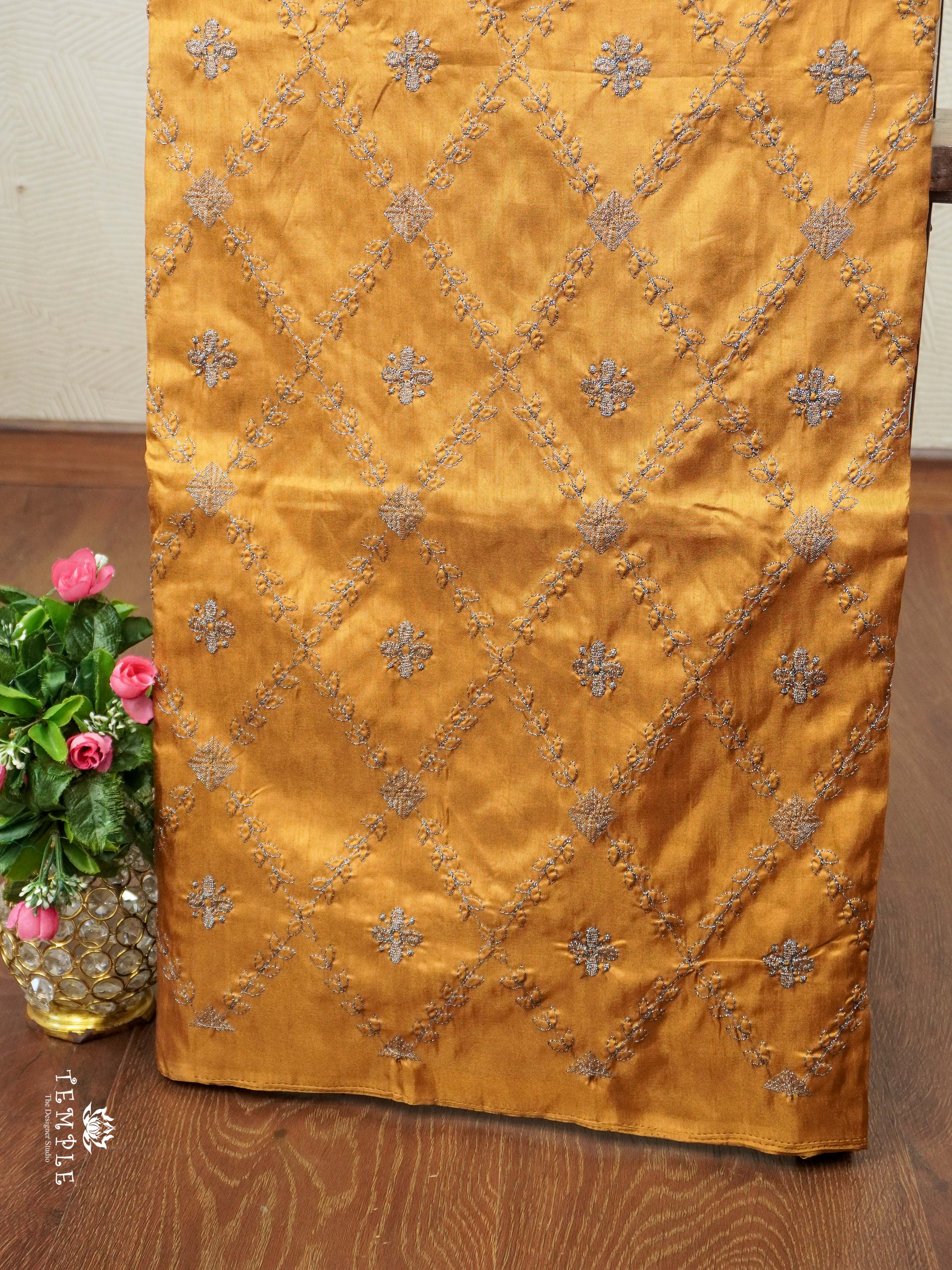 Raw Silk Saree With Zari Work | TTDS2357