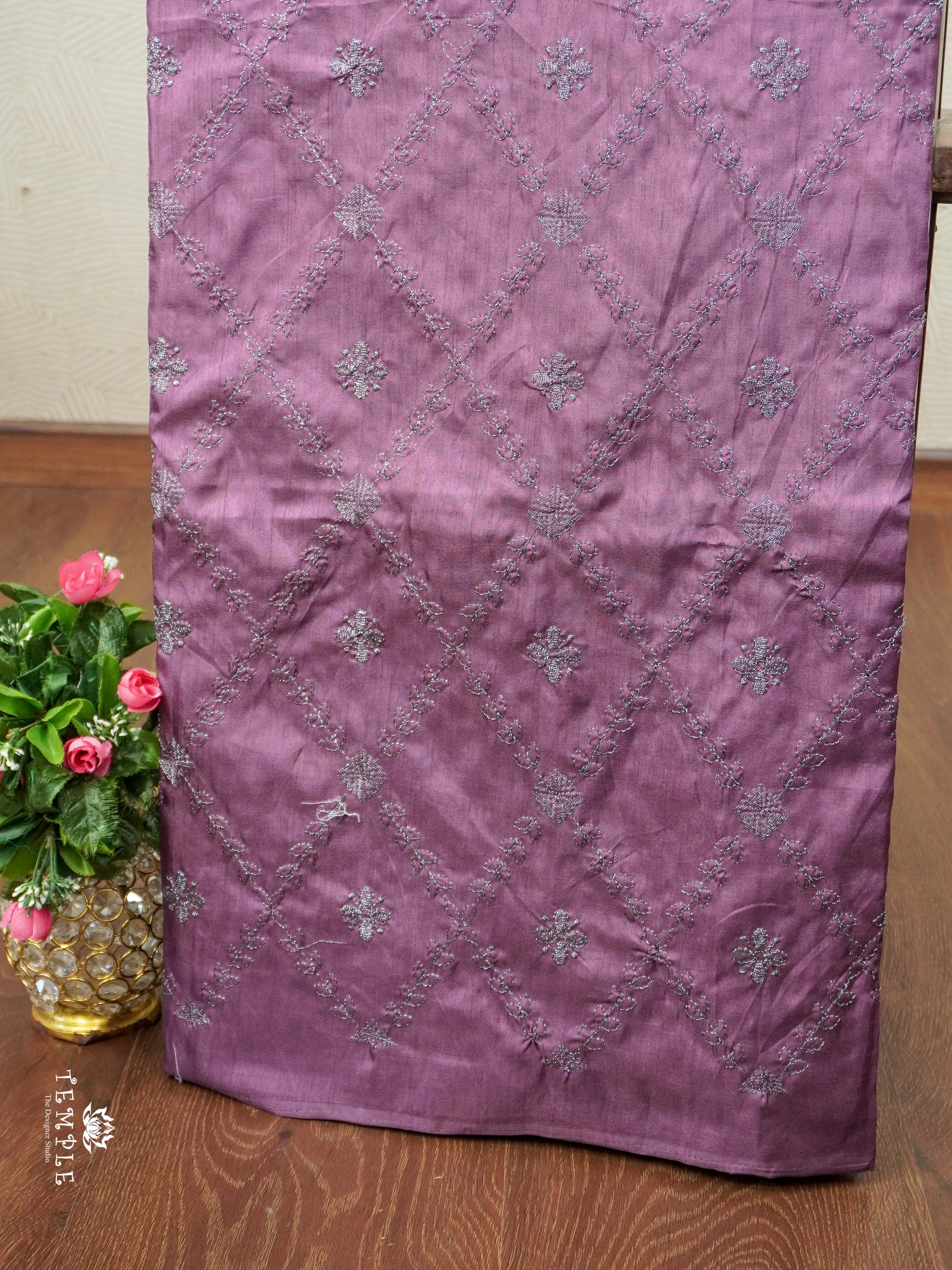 Raw Silk Saree With Zari Work | TTDS2357
