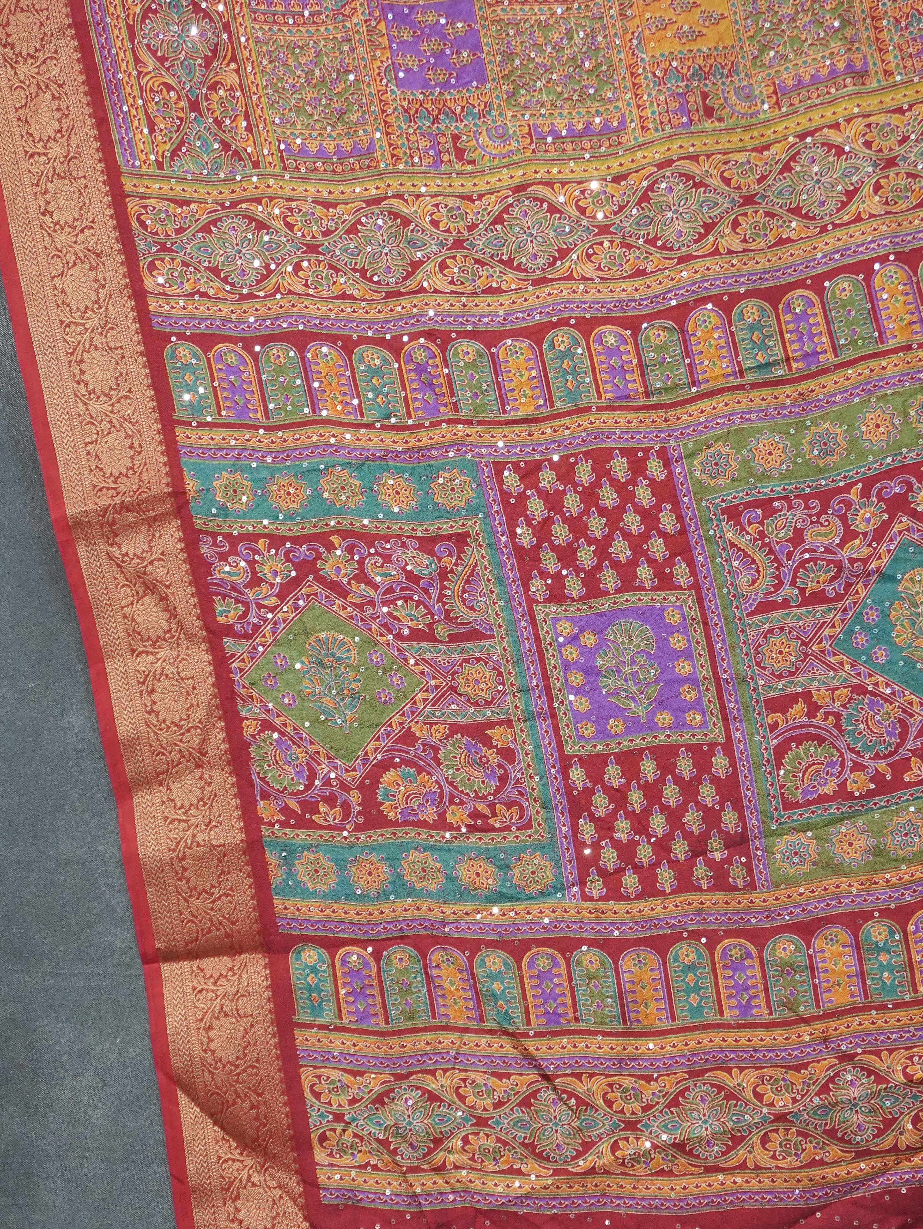 Printed Georgette Saree | TTDS3258