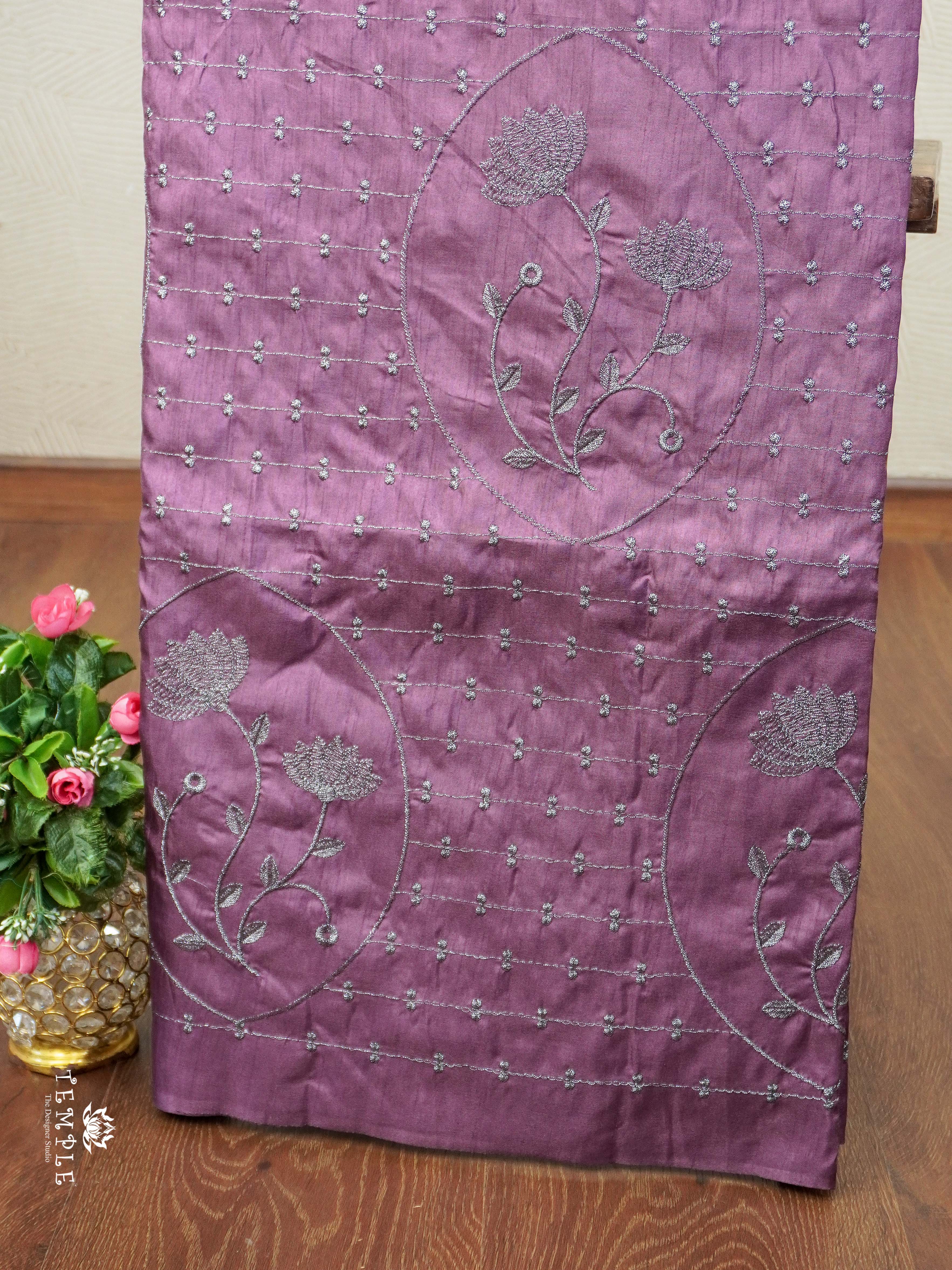 Raw Silk Saree With Zari Work | TTDS2358