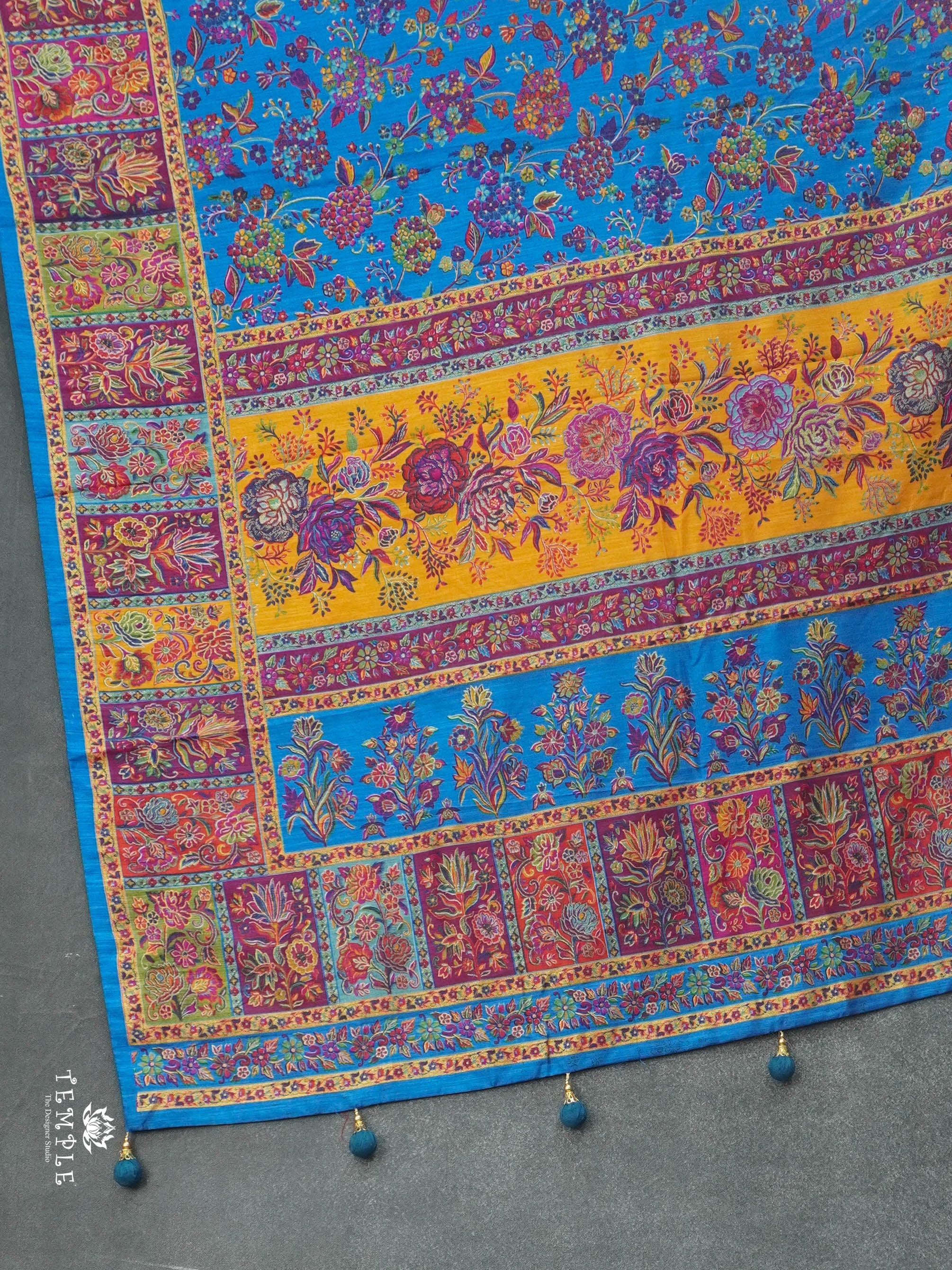 Printed Kashmiri Silk Saree | TTDS2833