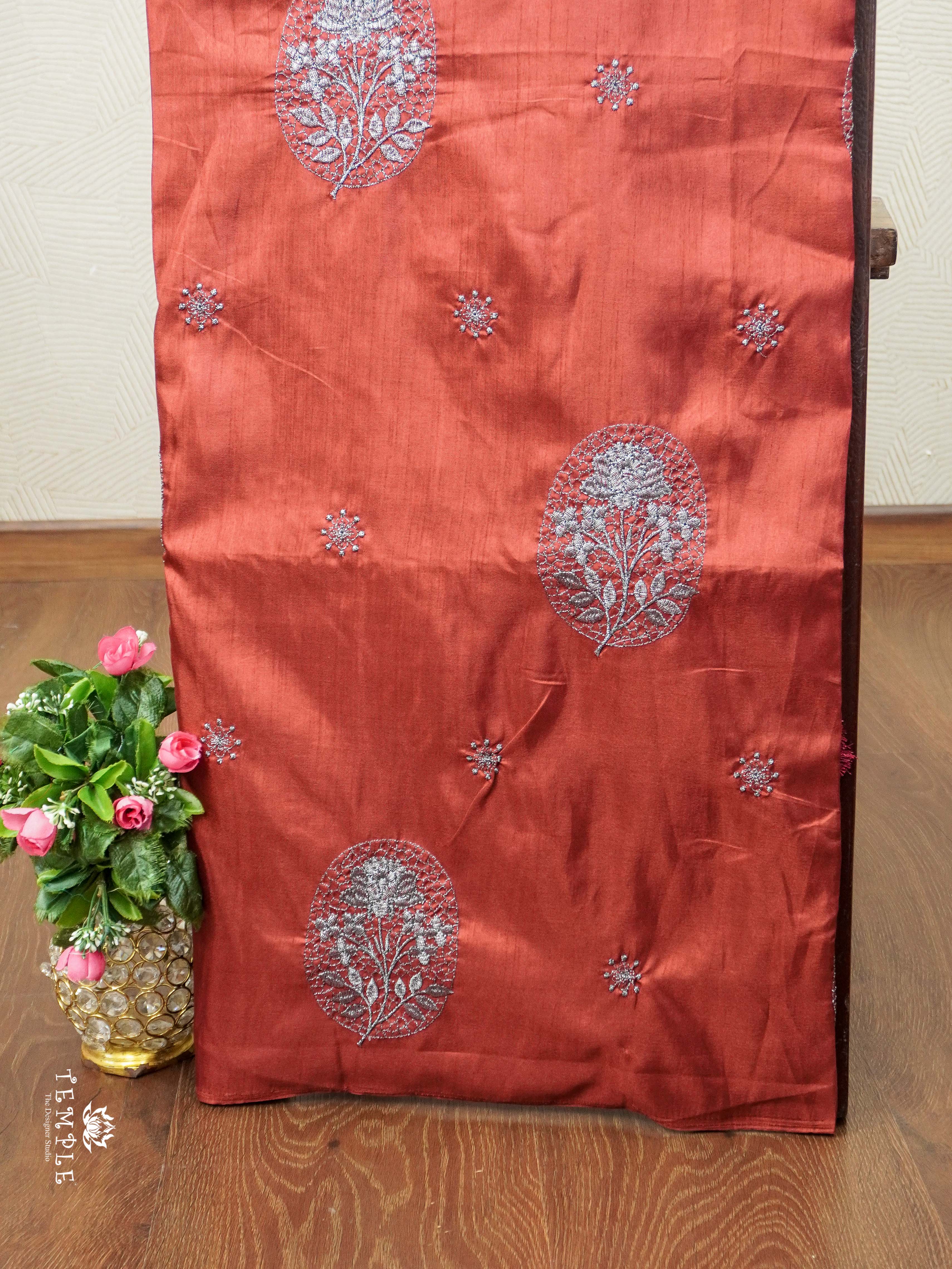 Raw Silk Saree With Zari Work | TTDS2359