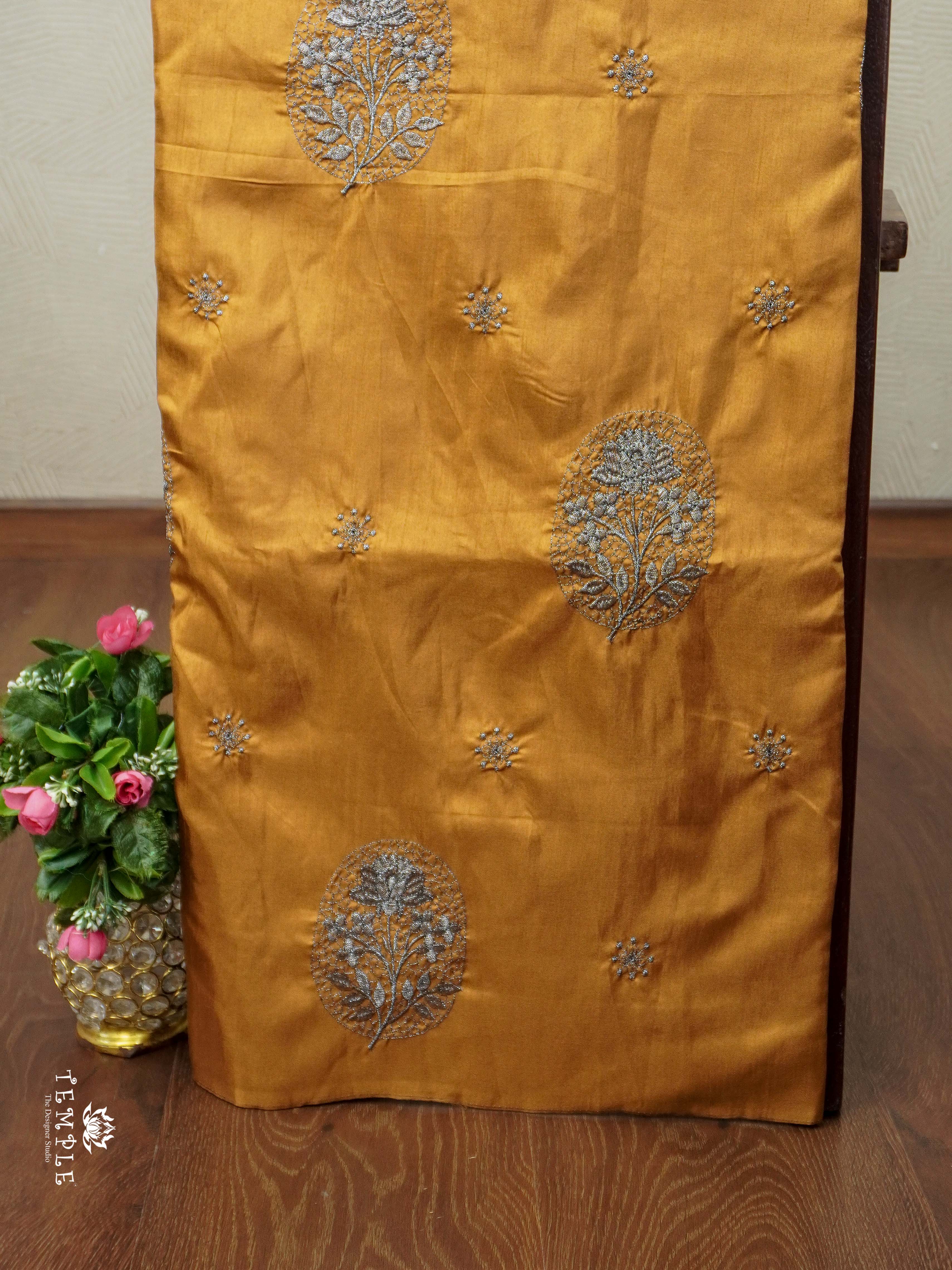 Raw Silk Saree With Zari Work | TTDS2359