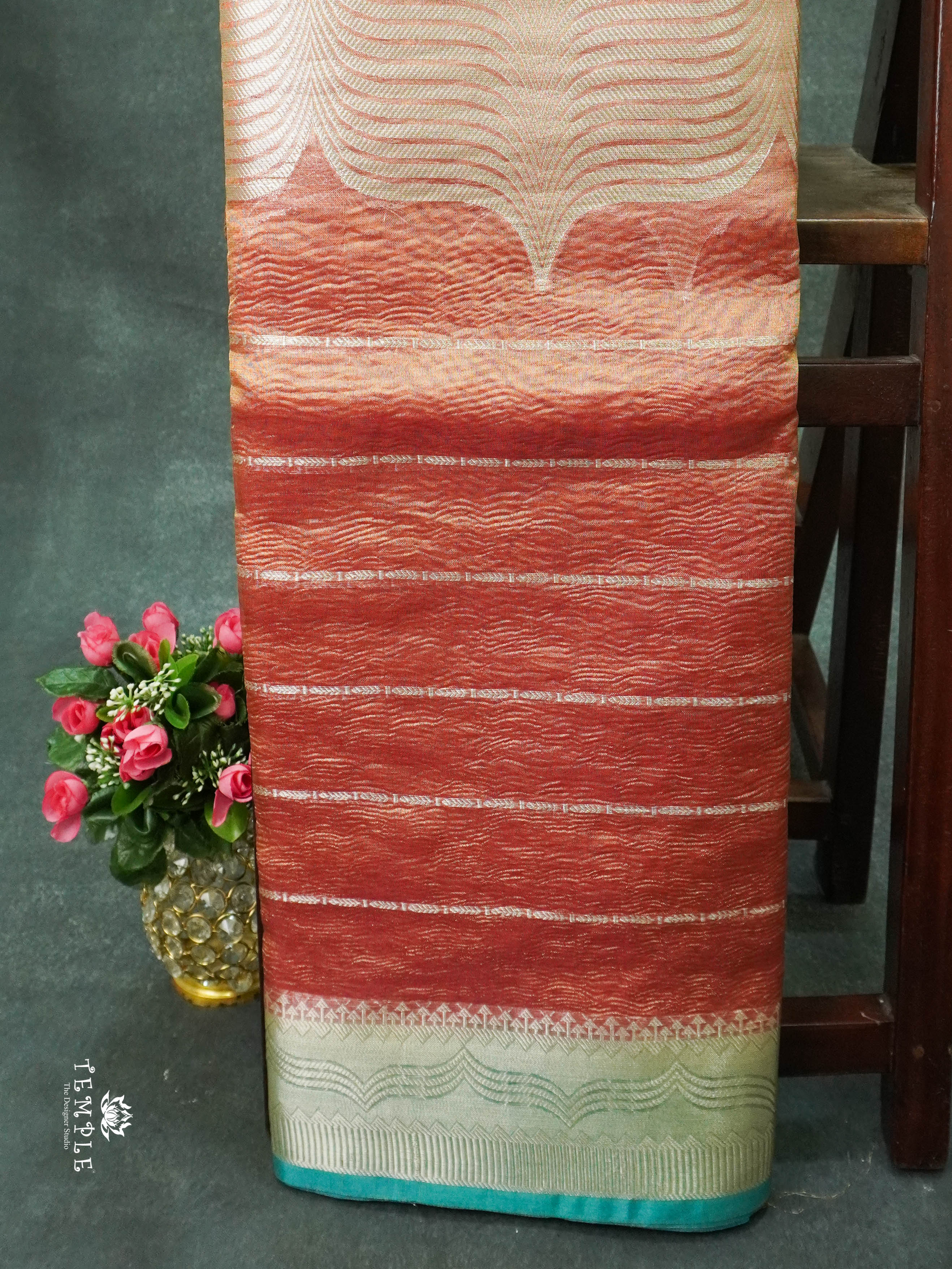 Organza Tissue Saree(Banarasi Zari Woven Pattern) | TTDS1391