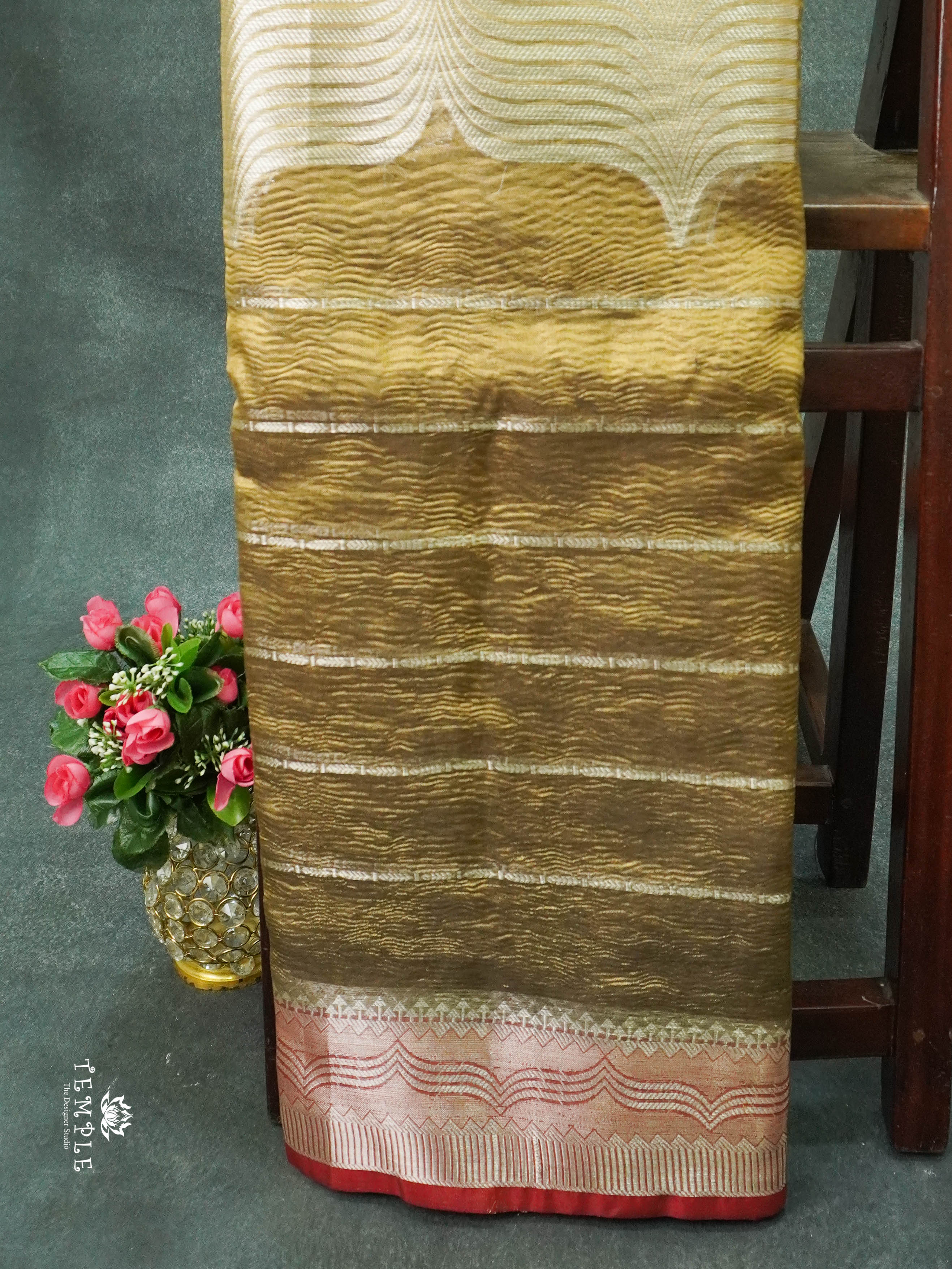 Organza Tissue Saree(Banarasi Zari Woven Pattern) | TTDS1391