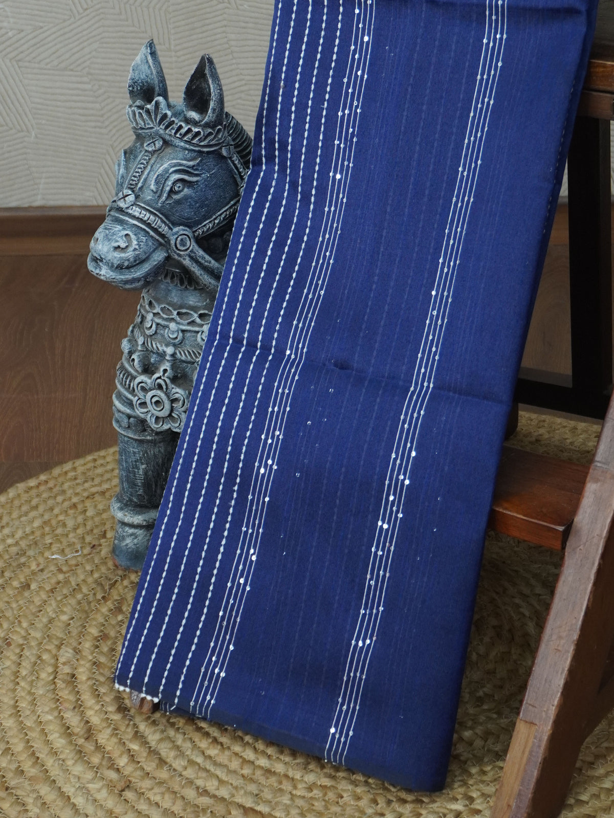 Raw Silk Saree with sequins Work | TTDS2100