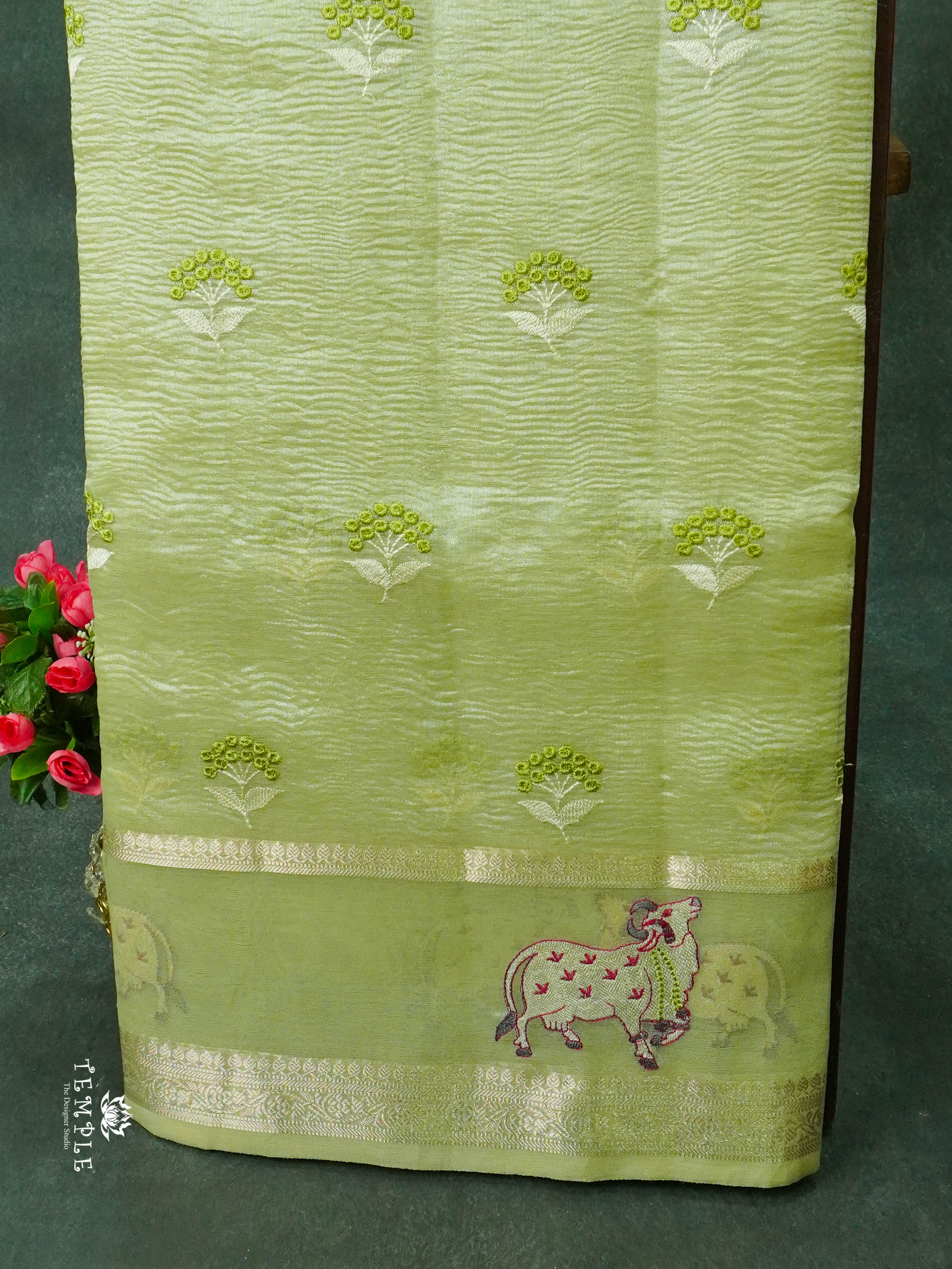 Tissue Organza Saree | TTDS1385 | Sparkling Deals