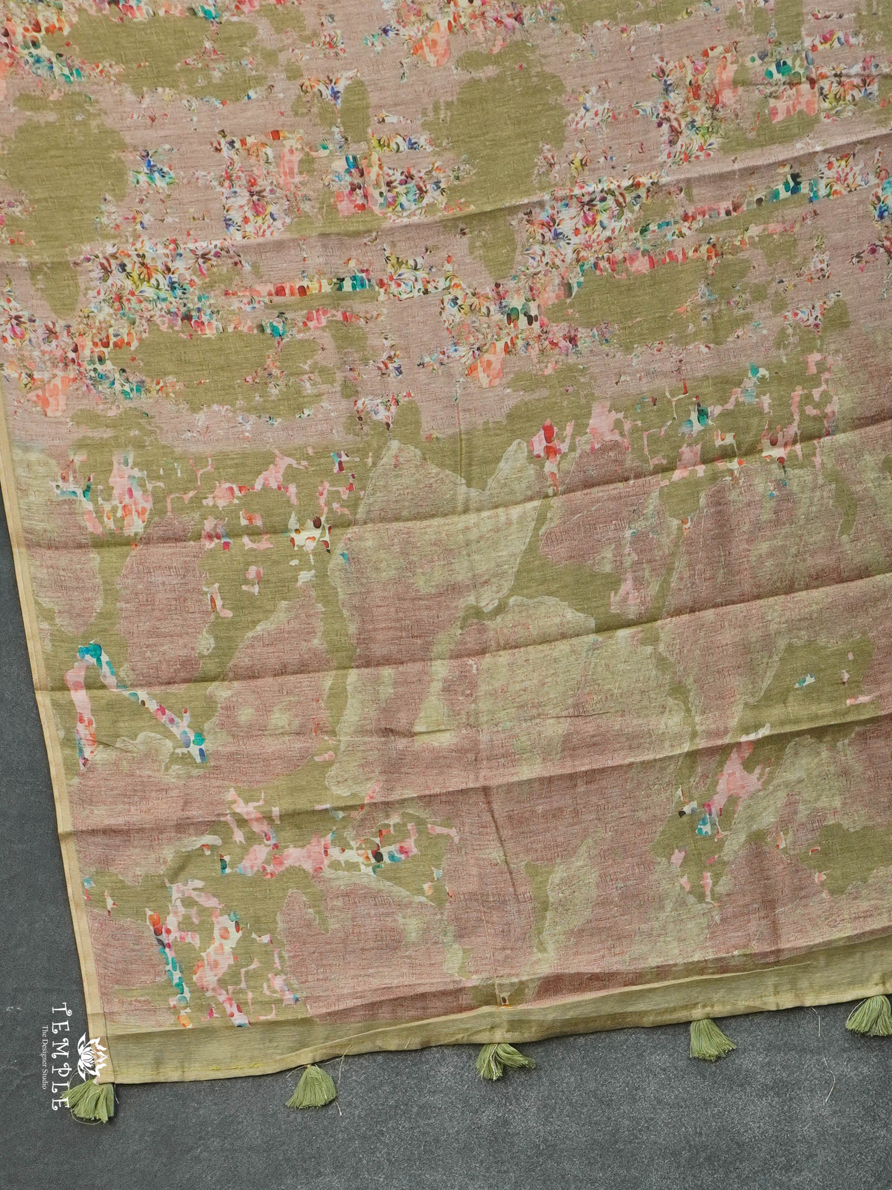 Floral Chanderi Cotton Saree | TTDS2843