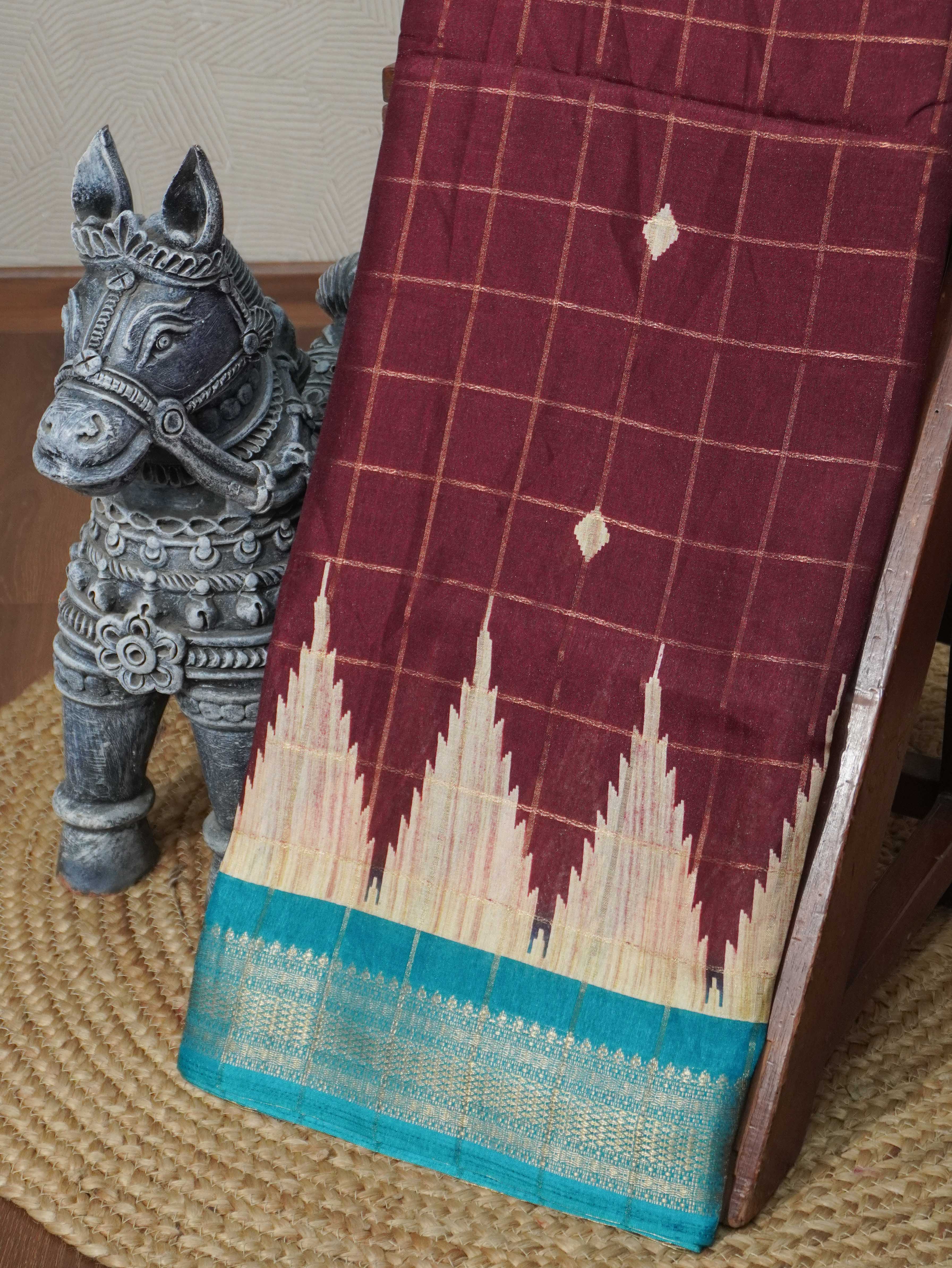 Linen Cotton Saree | TTDS3307