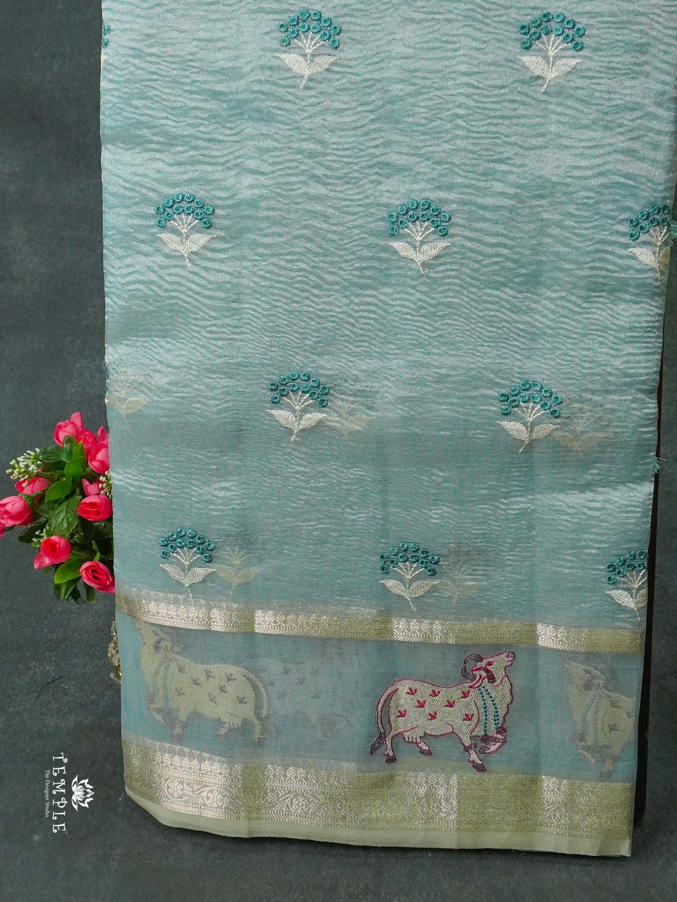 Tissue Organza Saree | TTDS1385 | Sparkling Deals