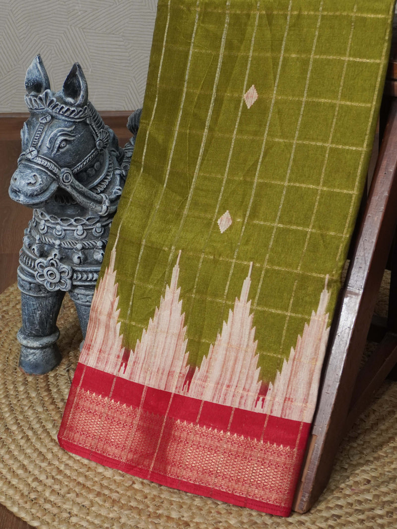 Linen Cotton Saree | TTDS3307