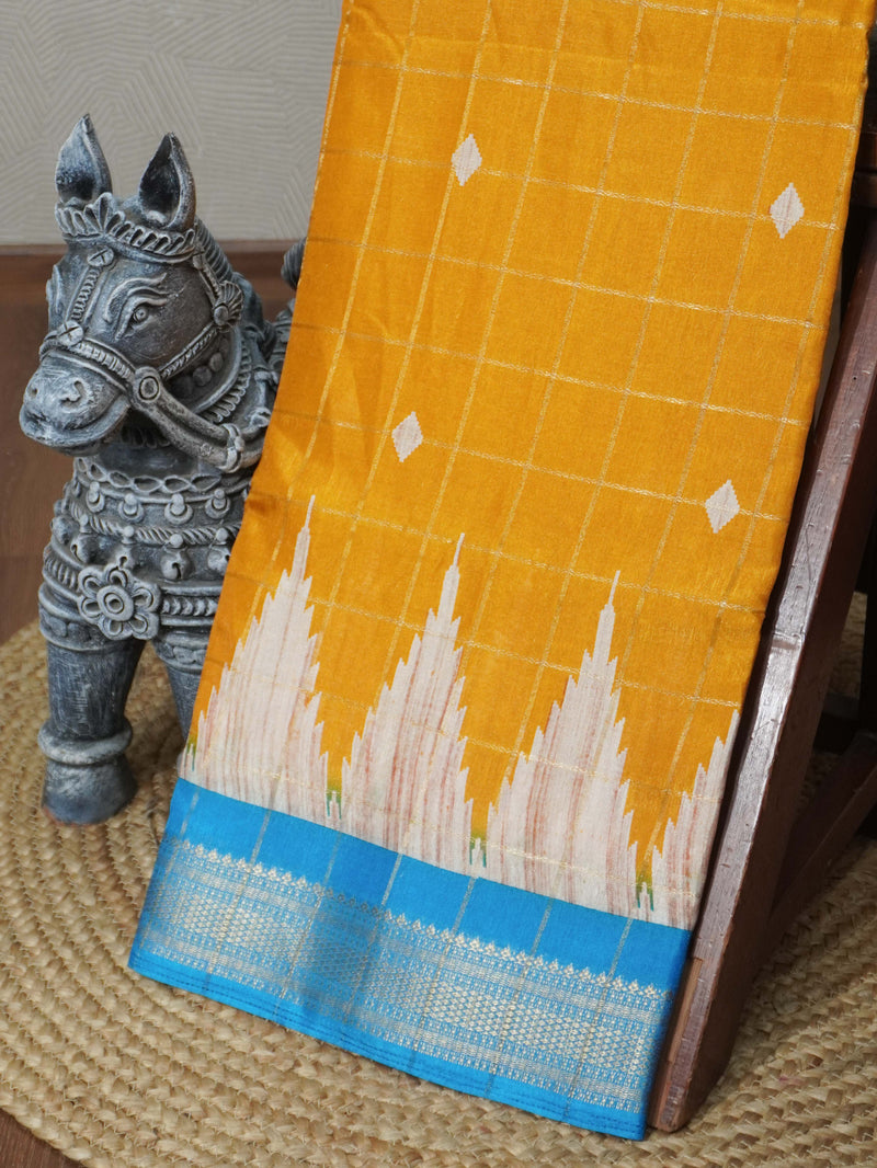 Linen Cotton Saree | TTDS3307