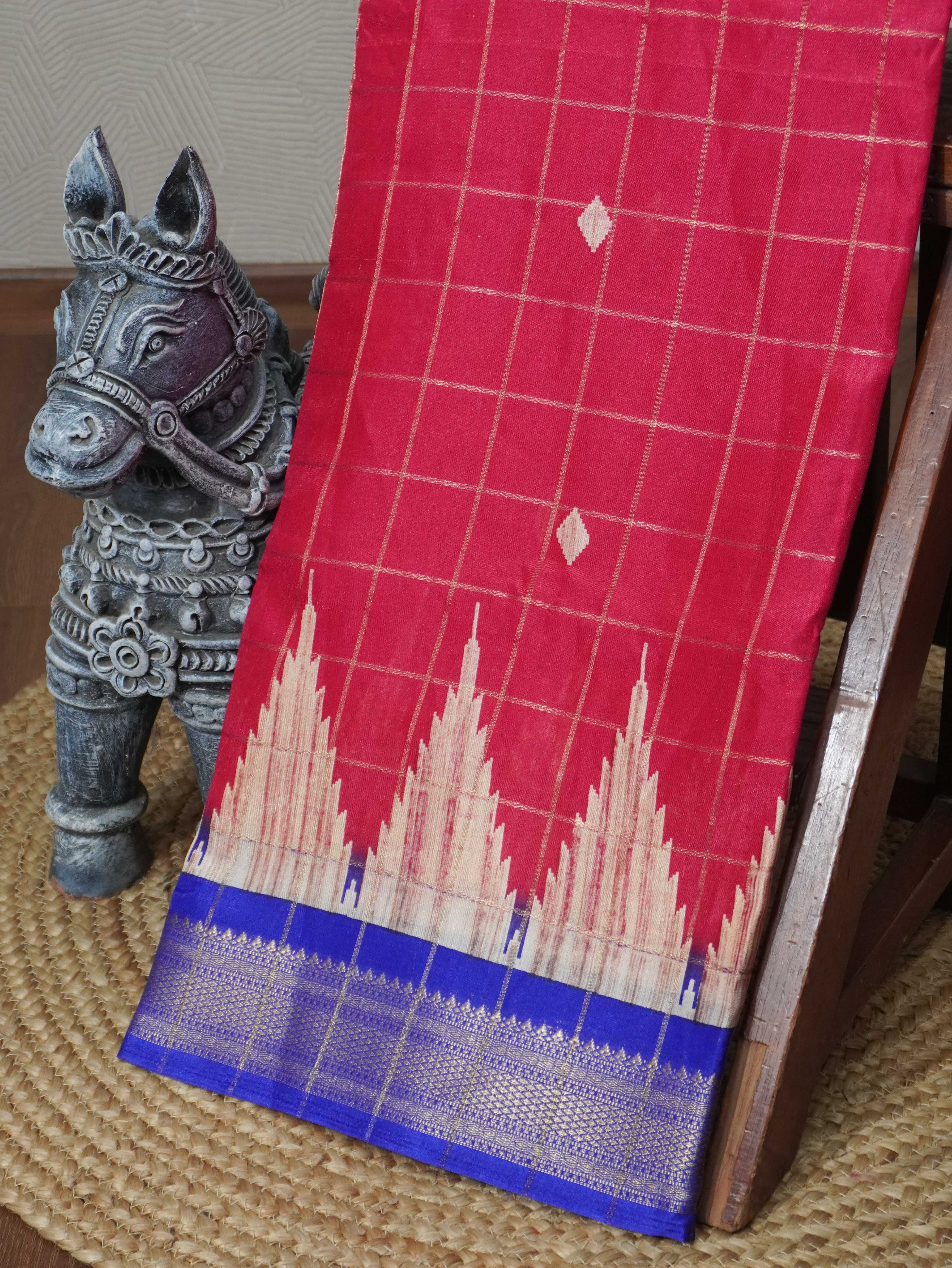 Linen Cotton Saree | TTDS3307
