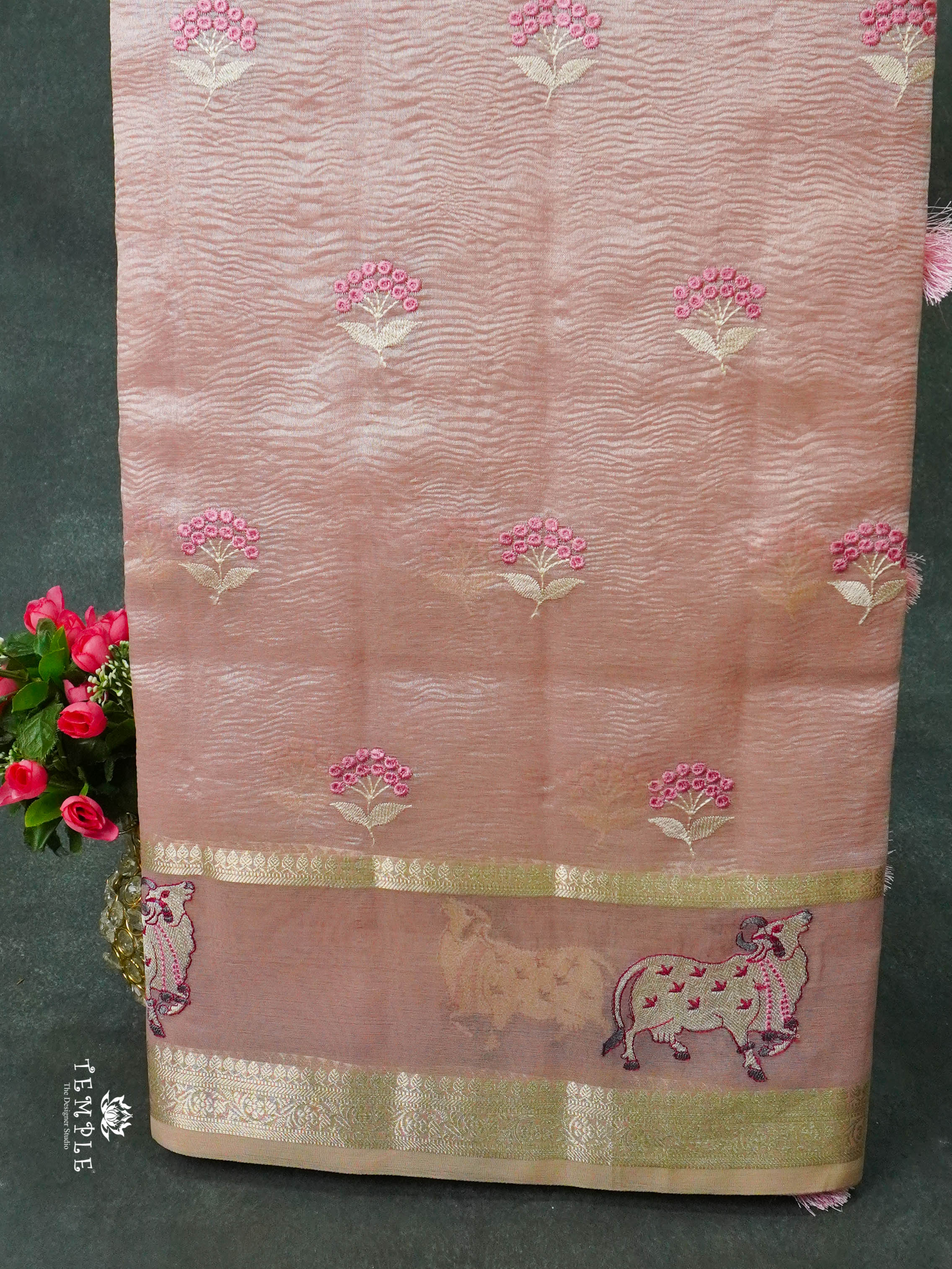 Tissue Organza Saree | TTDS1385 | Sparkling Deals