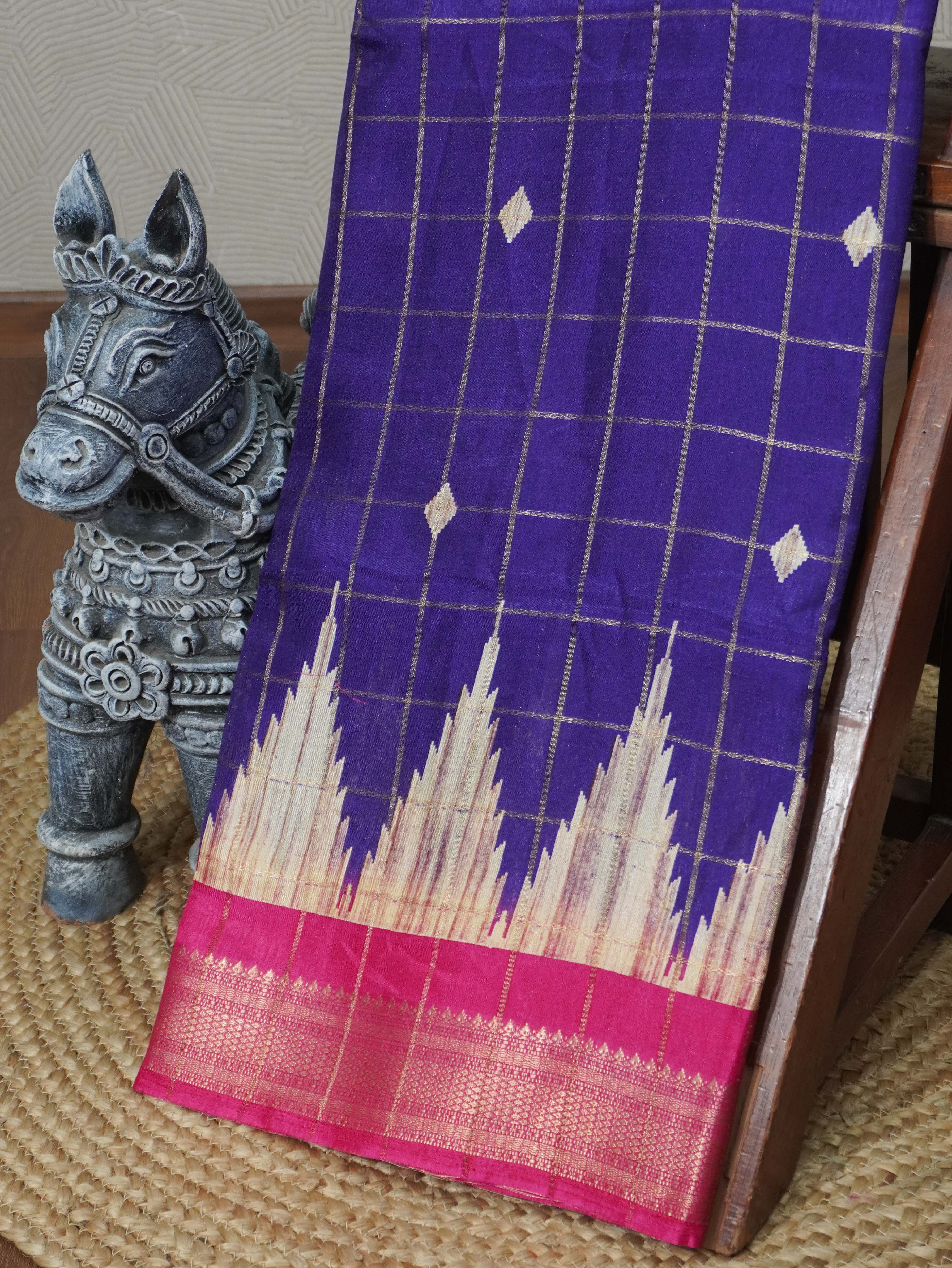 Linen Cotton Saree | TTDS3307