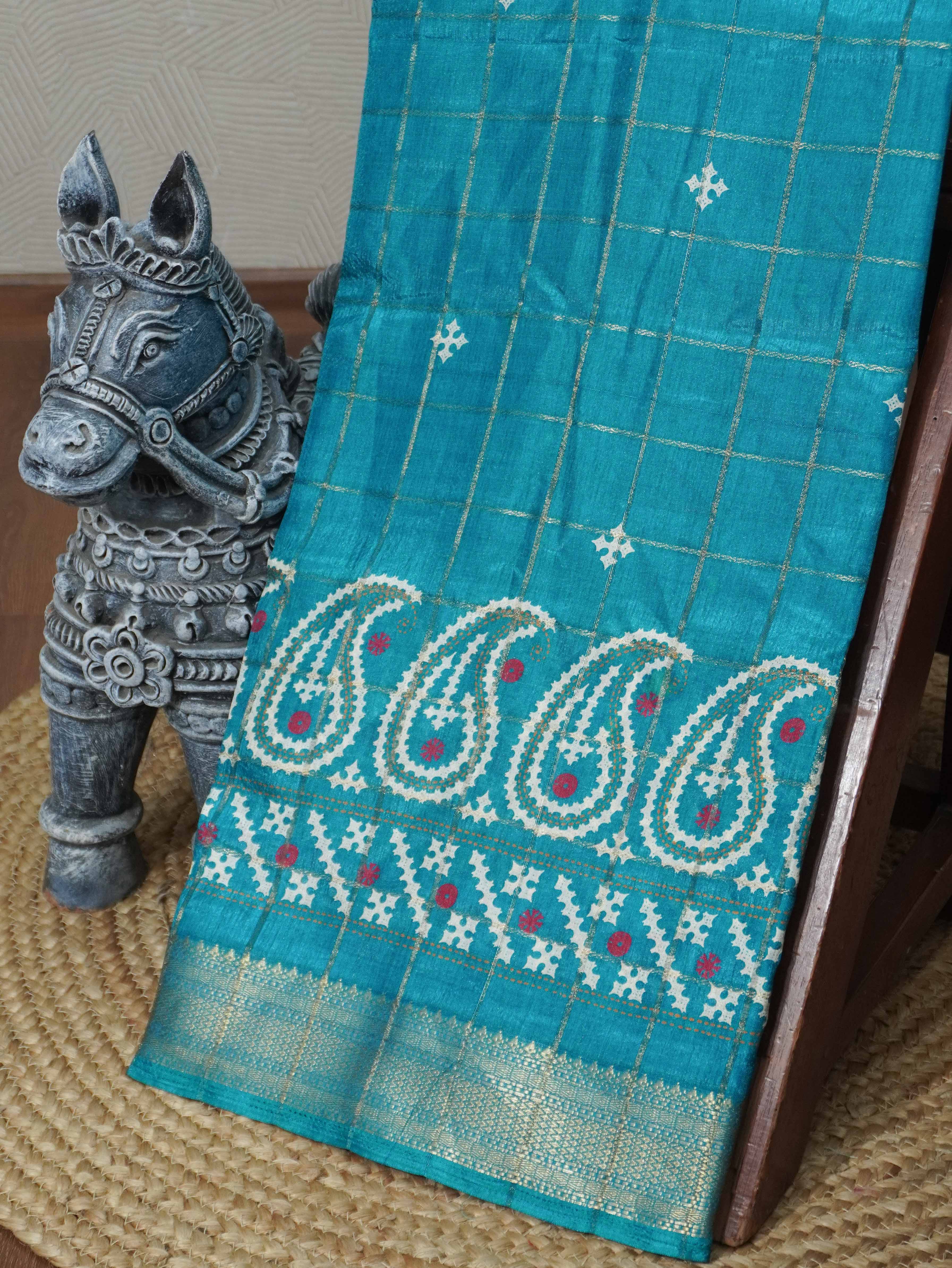 Printed Dola Saree | TTDS3326