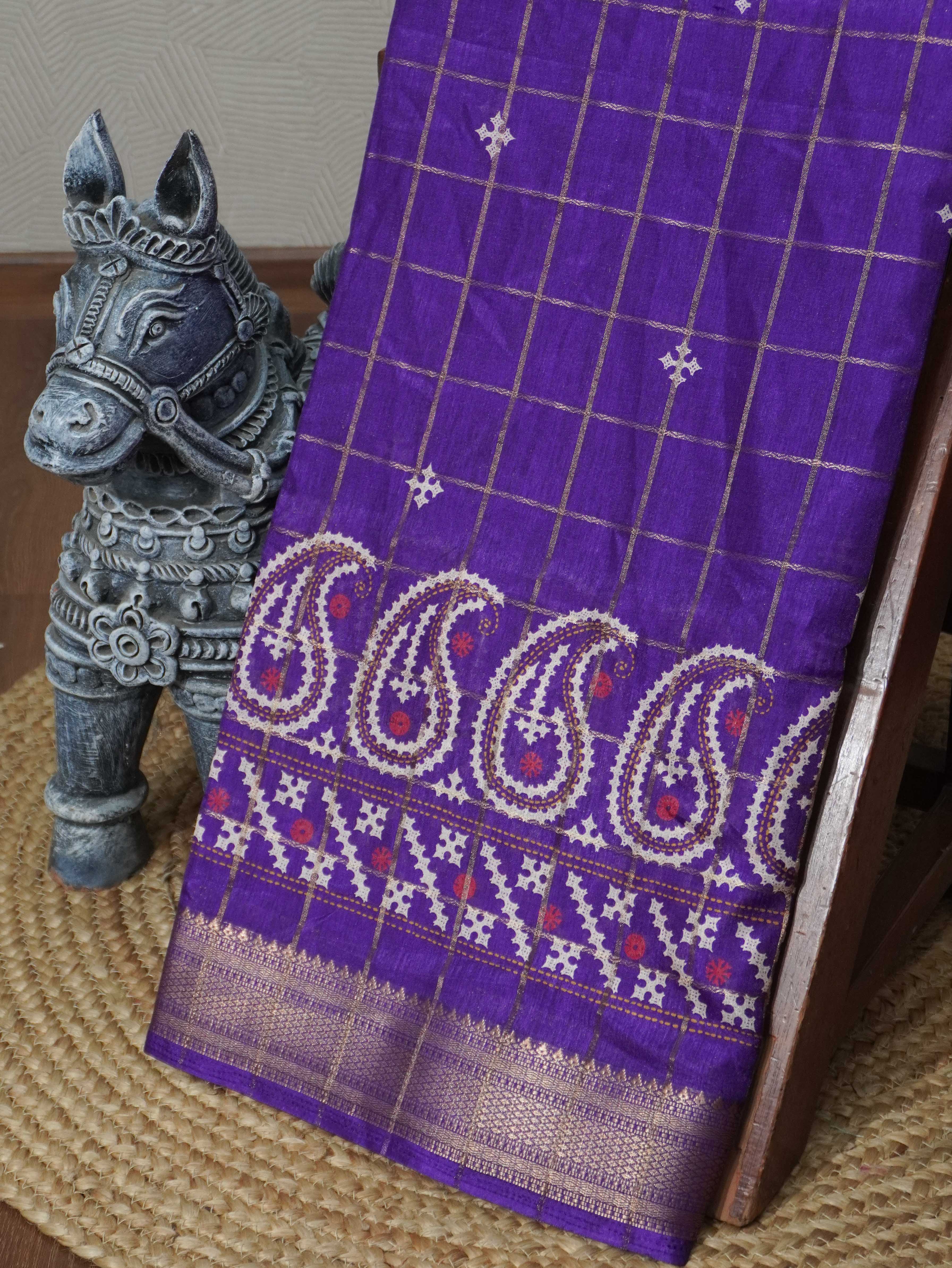 Printed Dola Saree | TTDS3326
