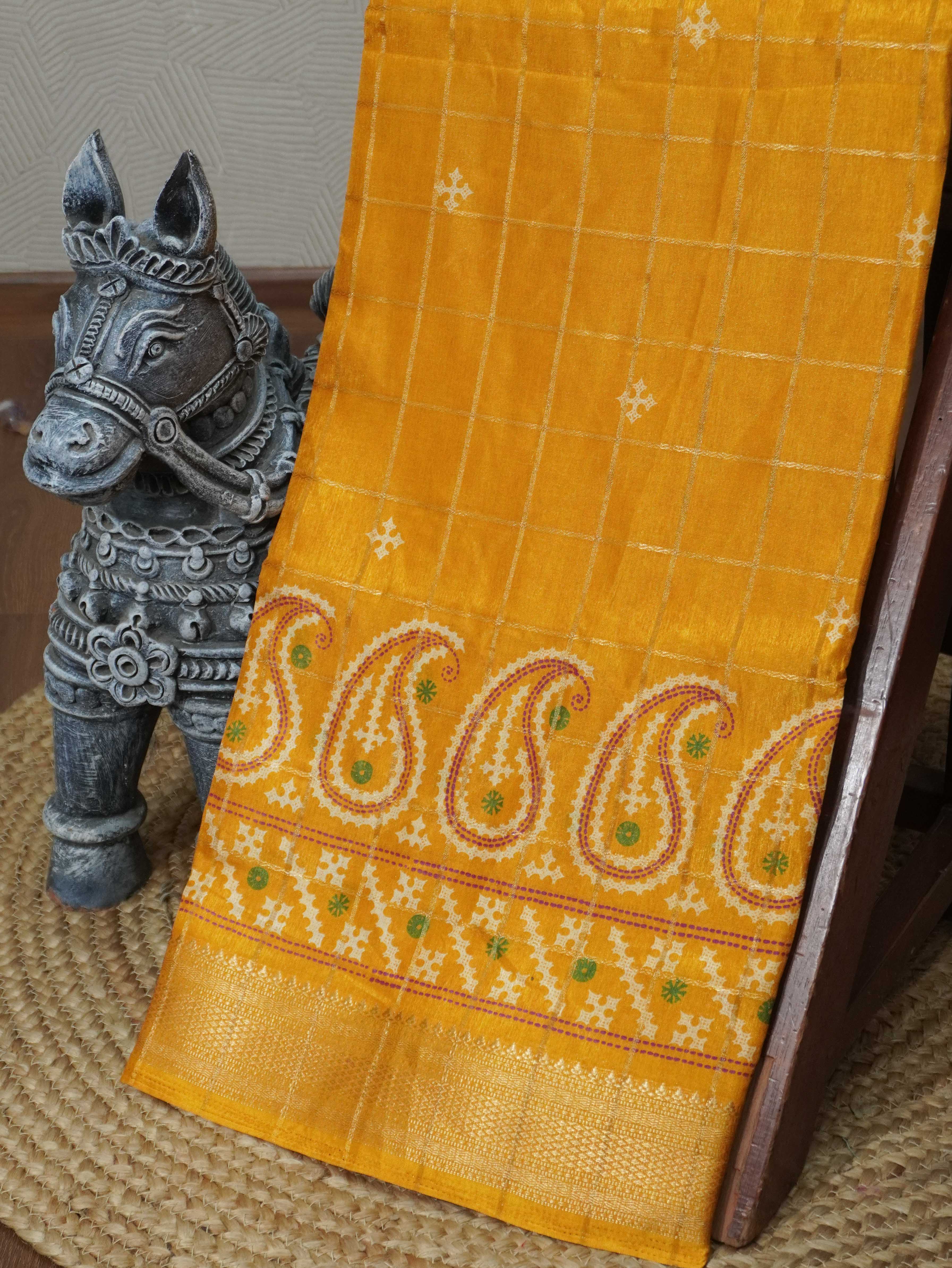 Printed Dola Saree | TTDS3326