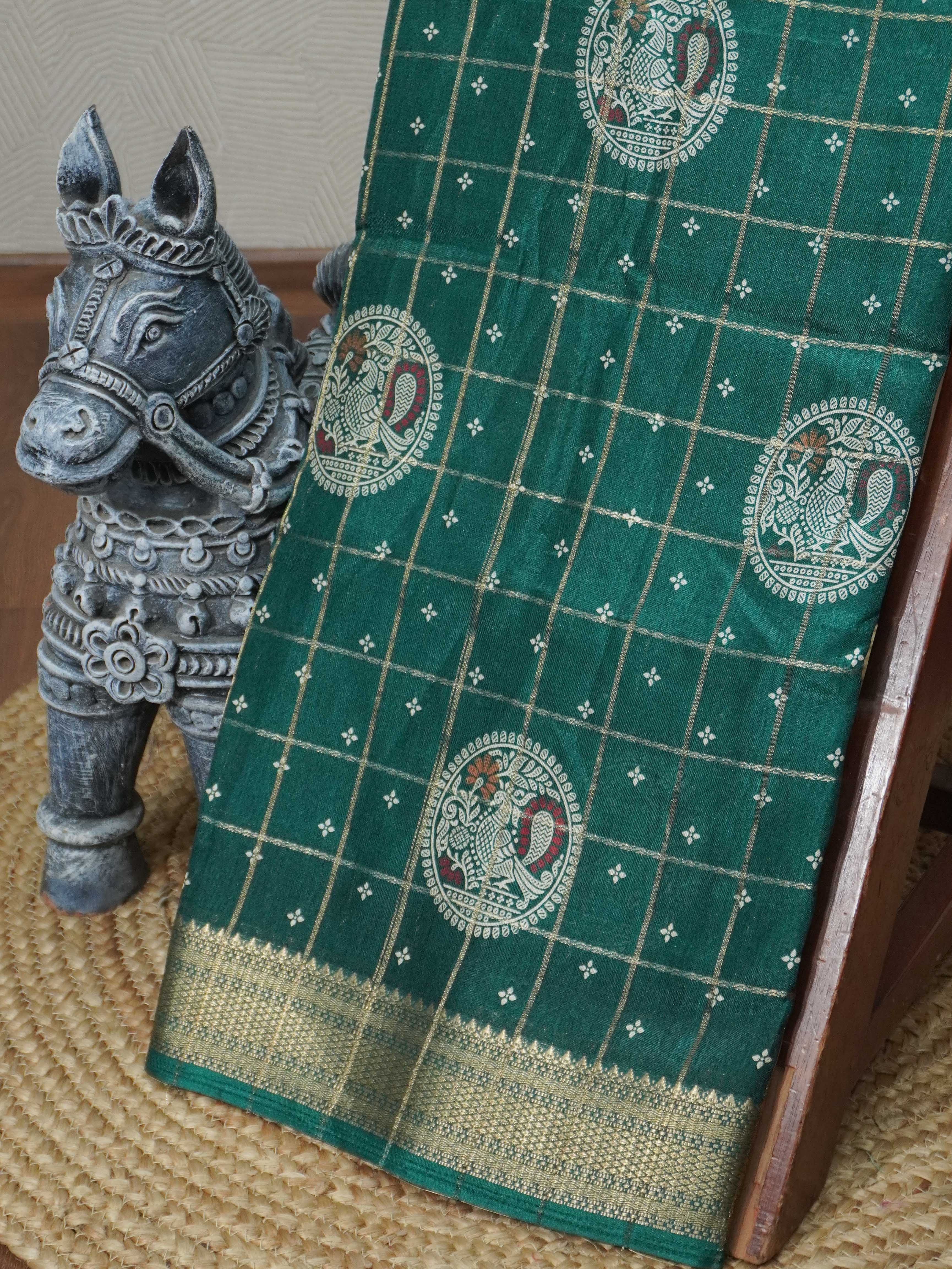 Printed Dola Saree | TTDS3301