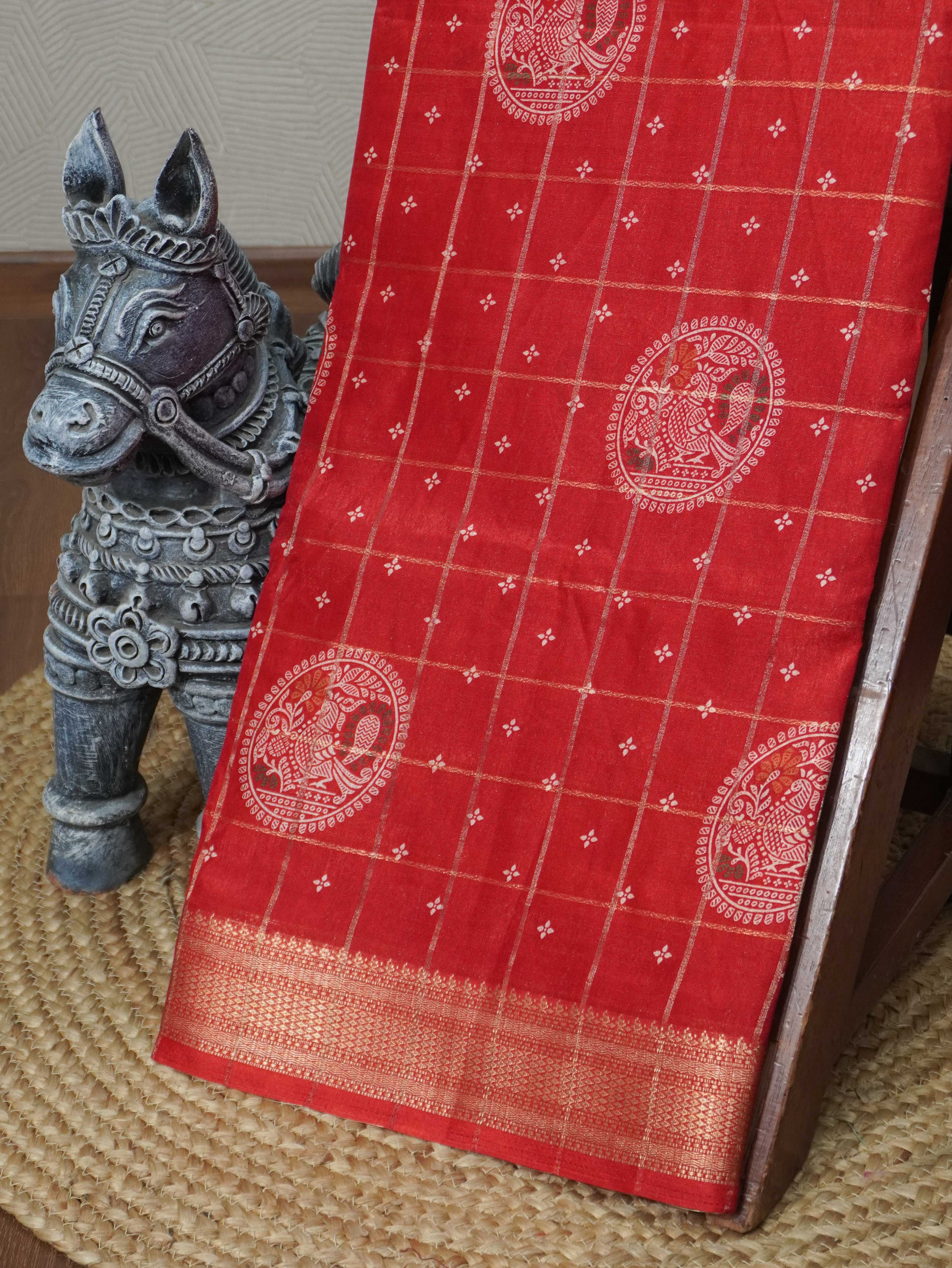 Printed Dola Saree | TTDS3301