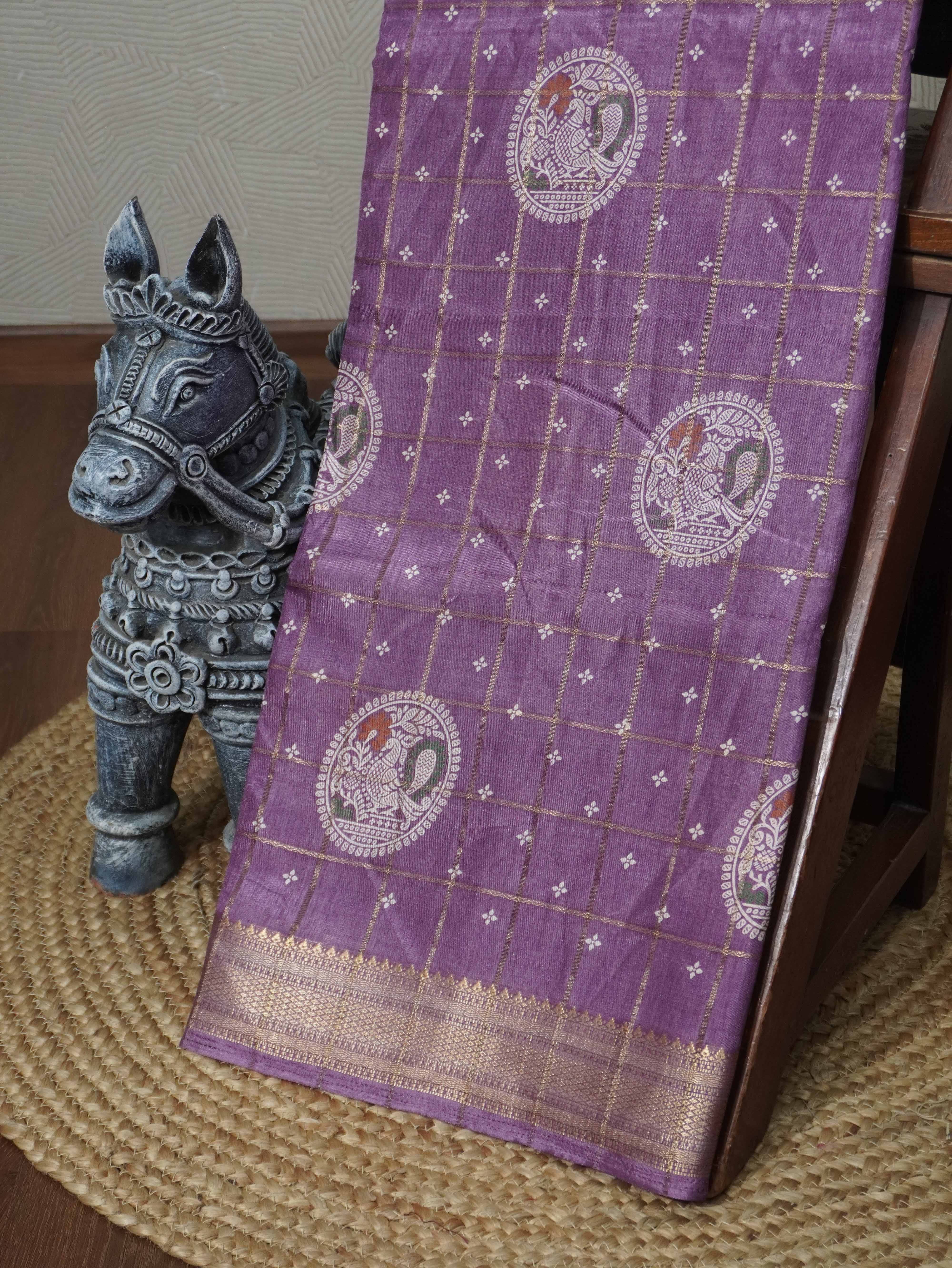Printed Dola Saree | TTDS3301