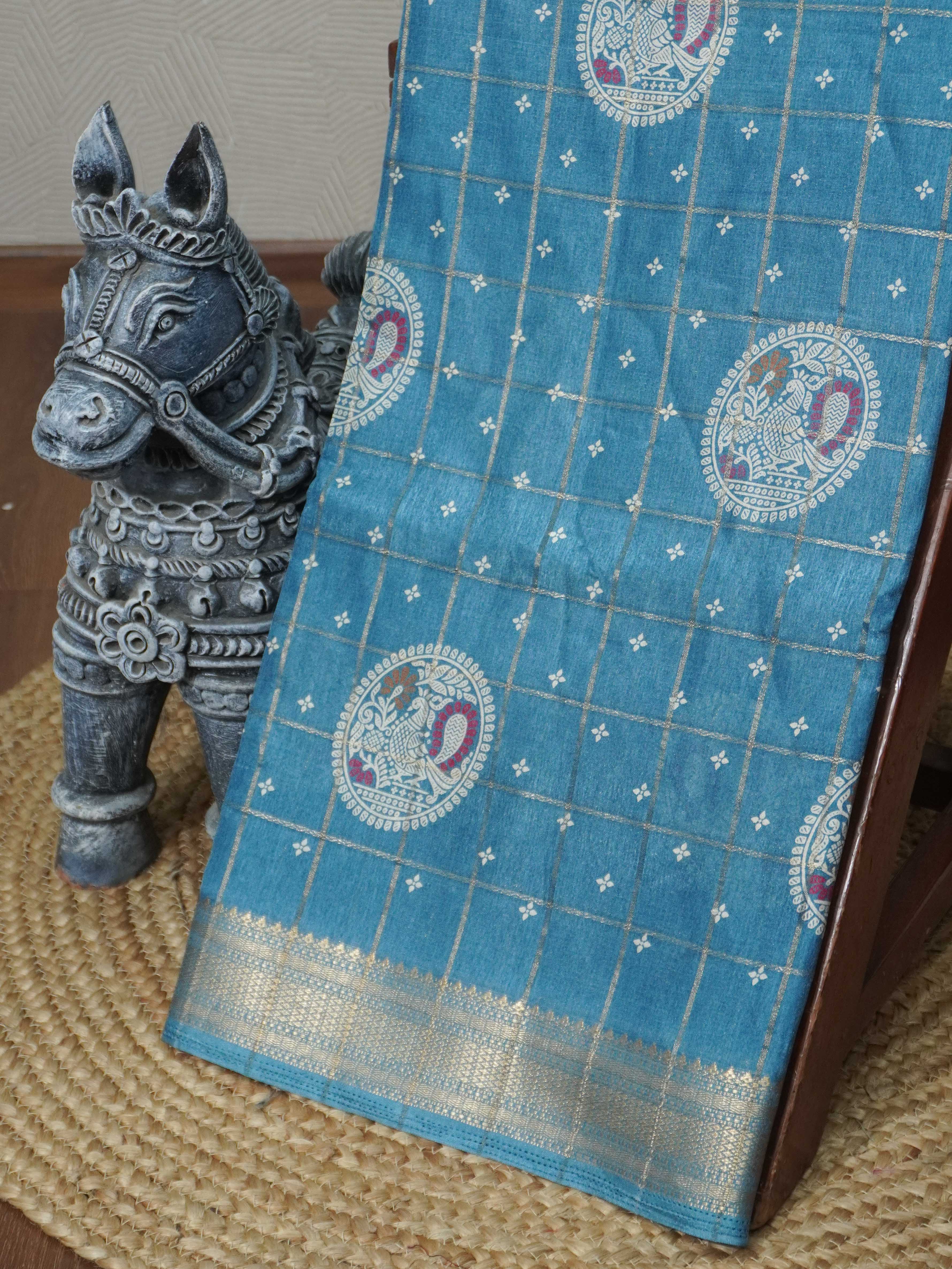 Printed Dola Saree | TTDS3301